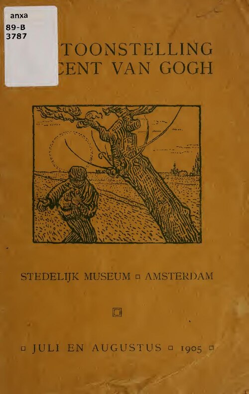 1905年7・8月、アムステルダム市立美術館で開かれたゴッホ回顧展のカタログ表紙