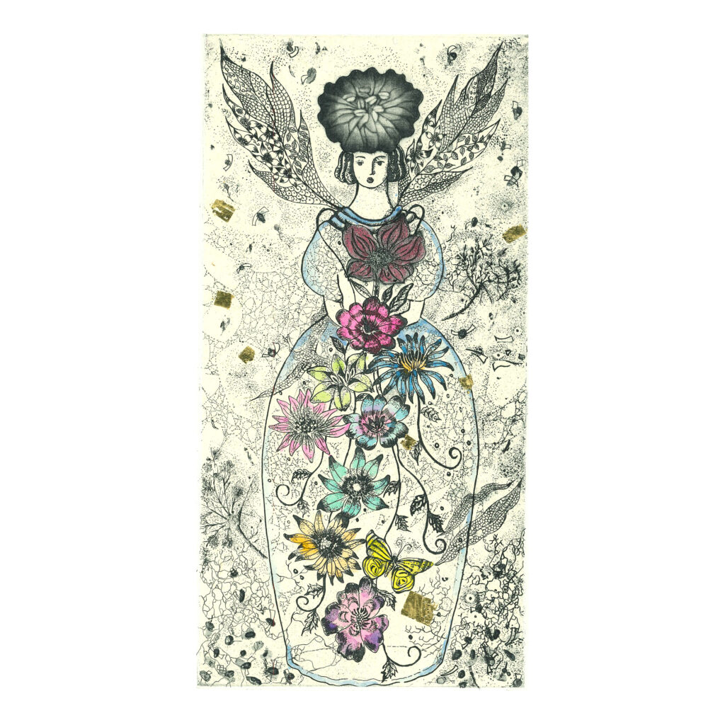 廊下の版画vol.1 中村由起子 版画作品展 LP - 福福堂 ギャラリー上原