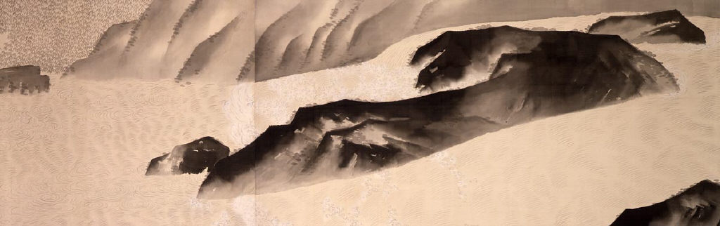 横山大観《生々流転》（部分）1923年、墨画・絹本、画巻、55.3×4070.0cm、重要文化財、東京国立近代美術館蔵