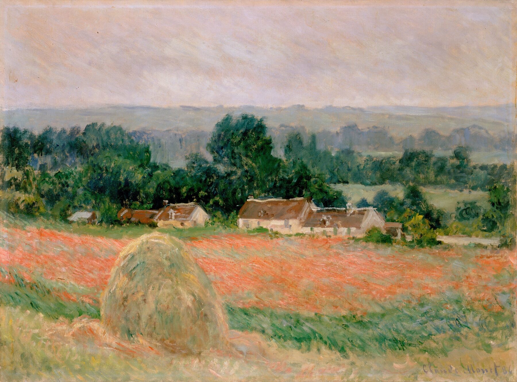モネ『ジヴェルニーの干草』1886年

