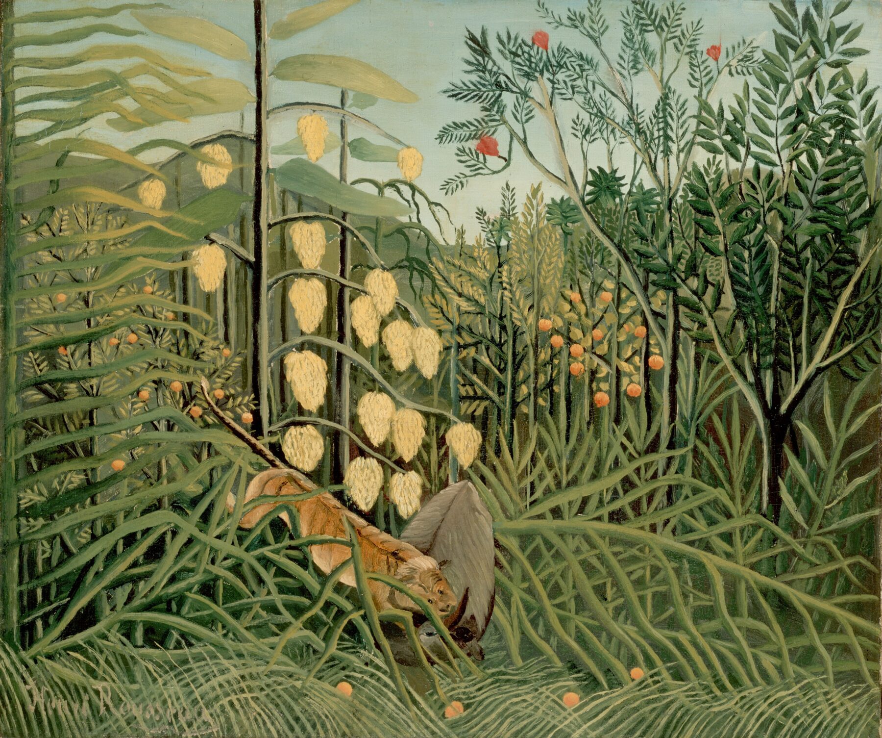 ルソー『虎のいる熱帯の嵐』1908-1909年

