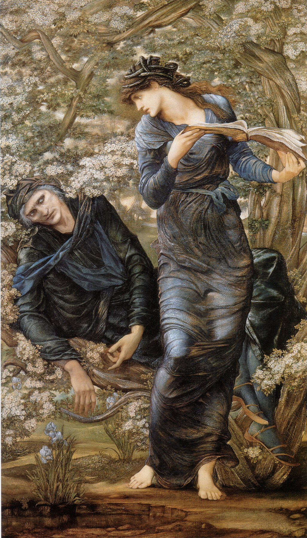 『マーリンの誘惑』 エドワード・バーン=ジョーンズ 1874年 油彩・キャンバス 186×111cm Lady Lever Art Gallery所蔵