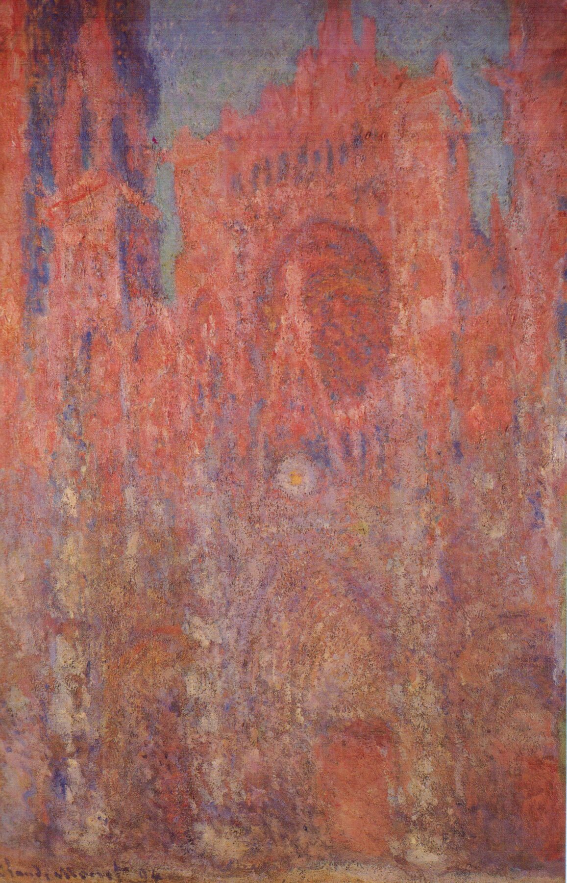 『ルーアン大聖堂』　クロード・モネ　1892年　油彩・キャンバス　100.4×65.4cm　ポーラ美術館所蔵
