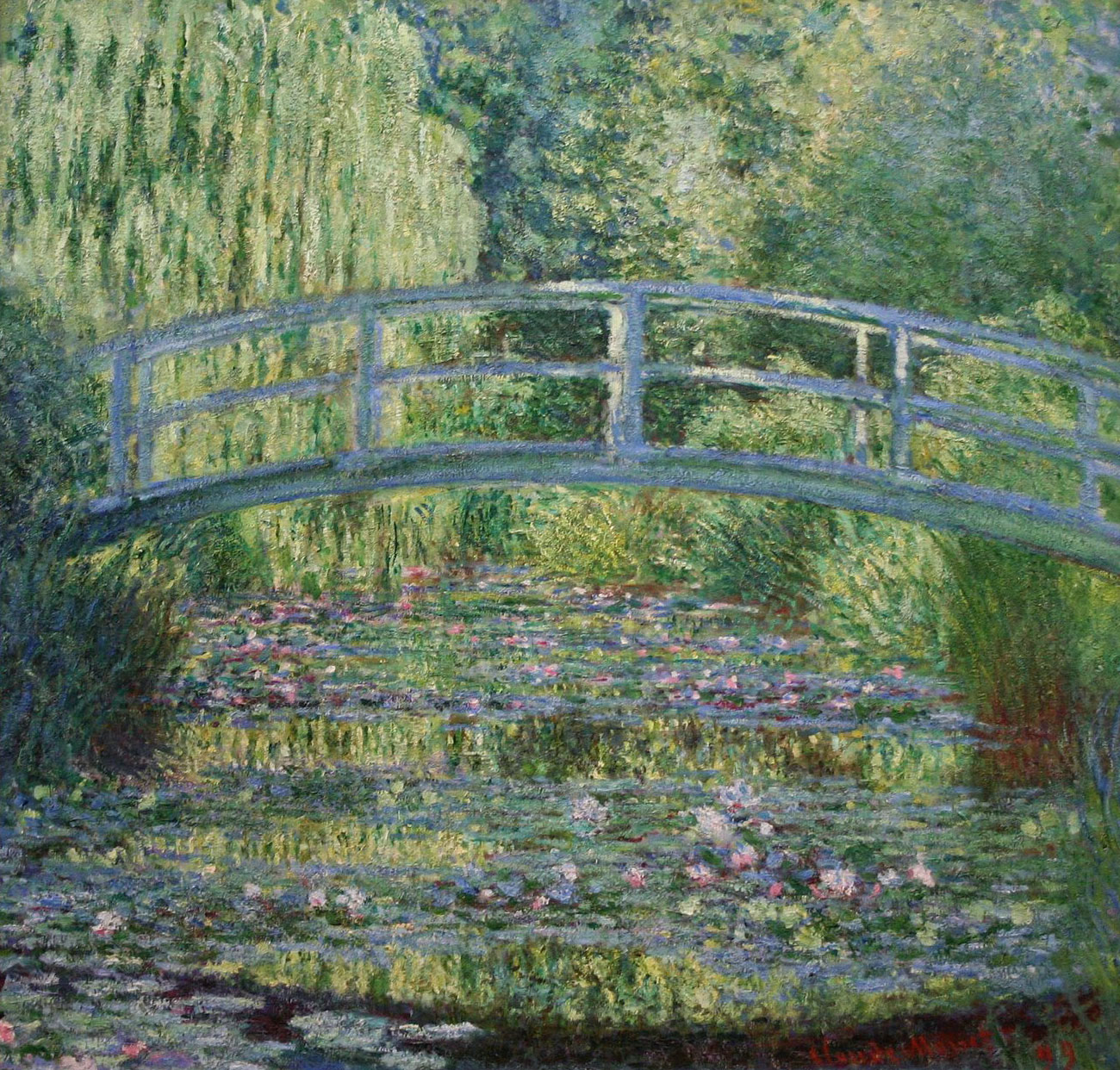 『睡蓮の池、緑のハーモニー』 クロード・モネ 1899年 油彩・キャンバス 89.5×92.5cm オルセー美術館所蔵