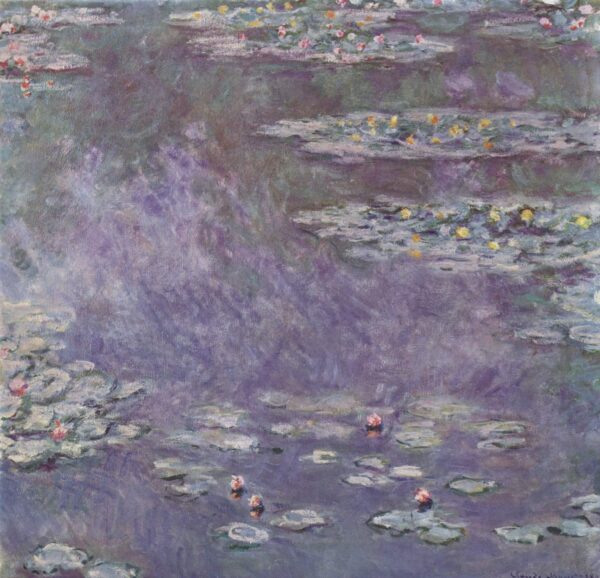 『睡蓮』　クロード・モネ　1907年　油彩・キャンバス　90.0×93.0cm　アサヒグループ大山崎山荘美術館所蔵