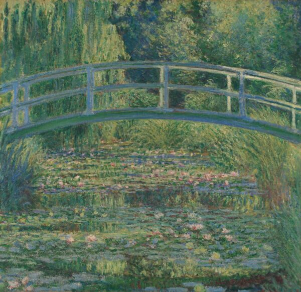 『睡蓮の池』 クロード・モネ 1899年 油彩・キャンバス 88.3×93.1cm ナショナル・ギャラリー（ロンドン）所蔵
