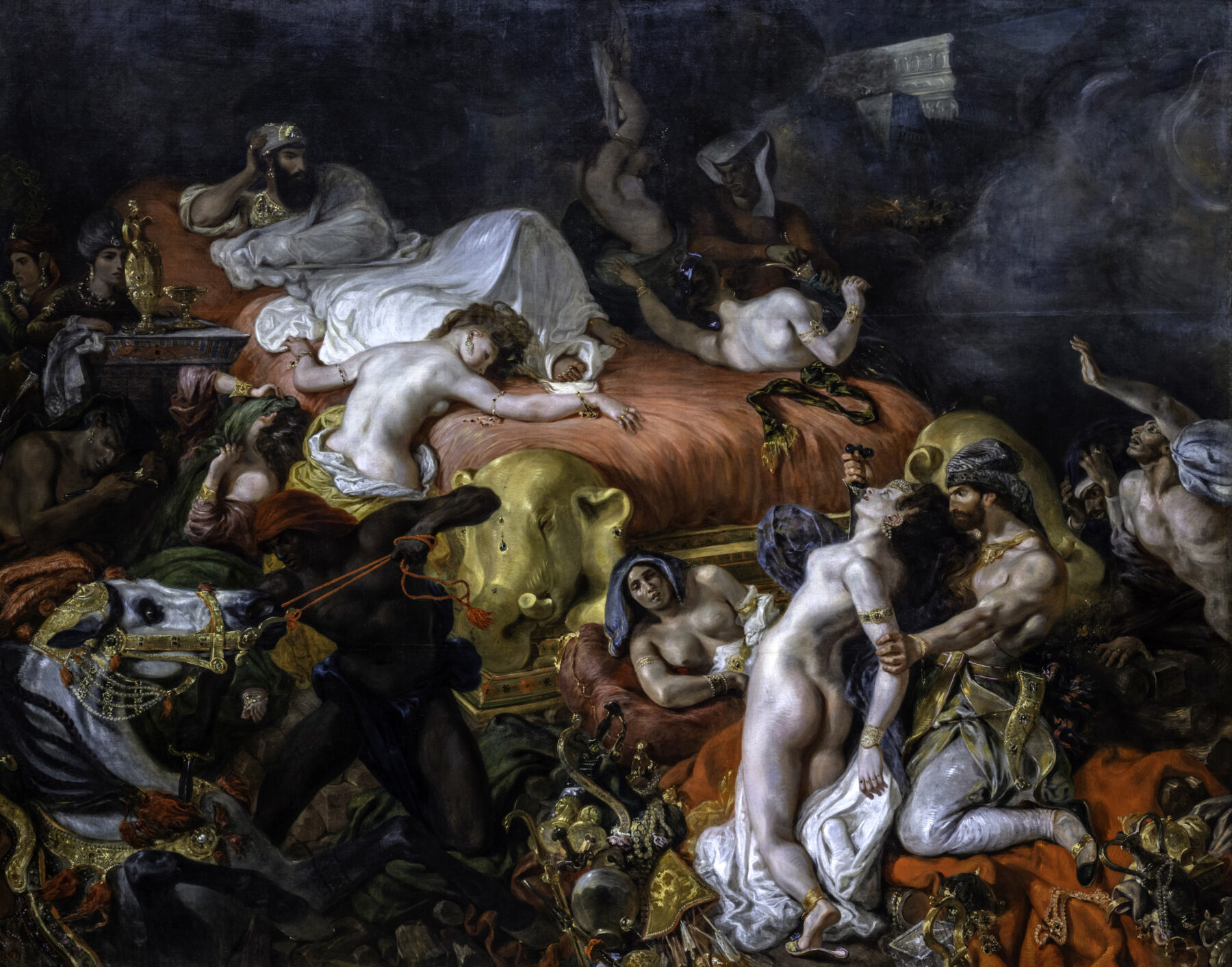 『サルダナパールの死』 ウジェーヌ・ドラクロワ 1827年 油彩・キャンバス ルーヴル美術館所蔵