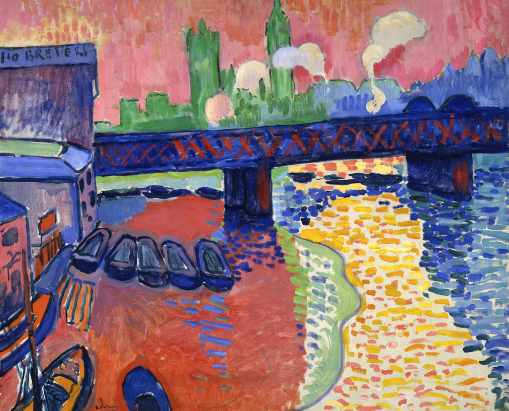 『チャリング・クロス橋』 アンドレ・ドラン 1906年 油彩・キャンバス 80.3×100.3cm