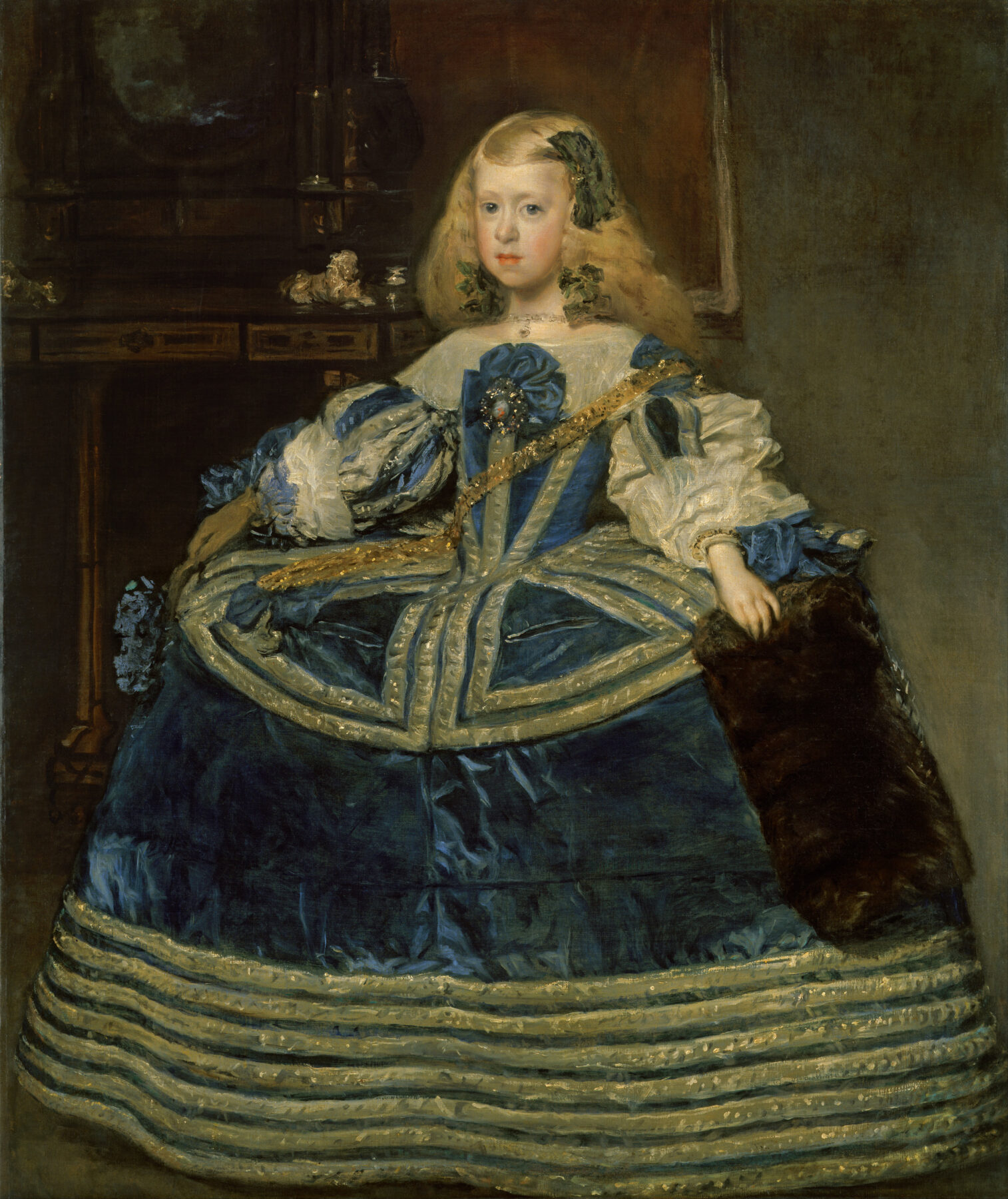 『青いドレスのマルガリータ王女』　ディエゴ・ベラスケス　1659年頃　油彩・キャンバス　美術史美術館所蔵