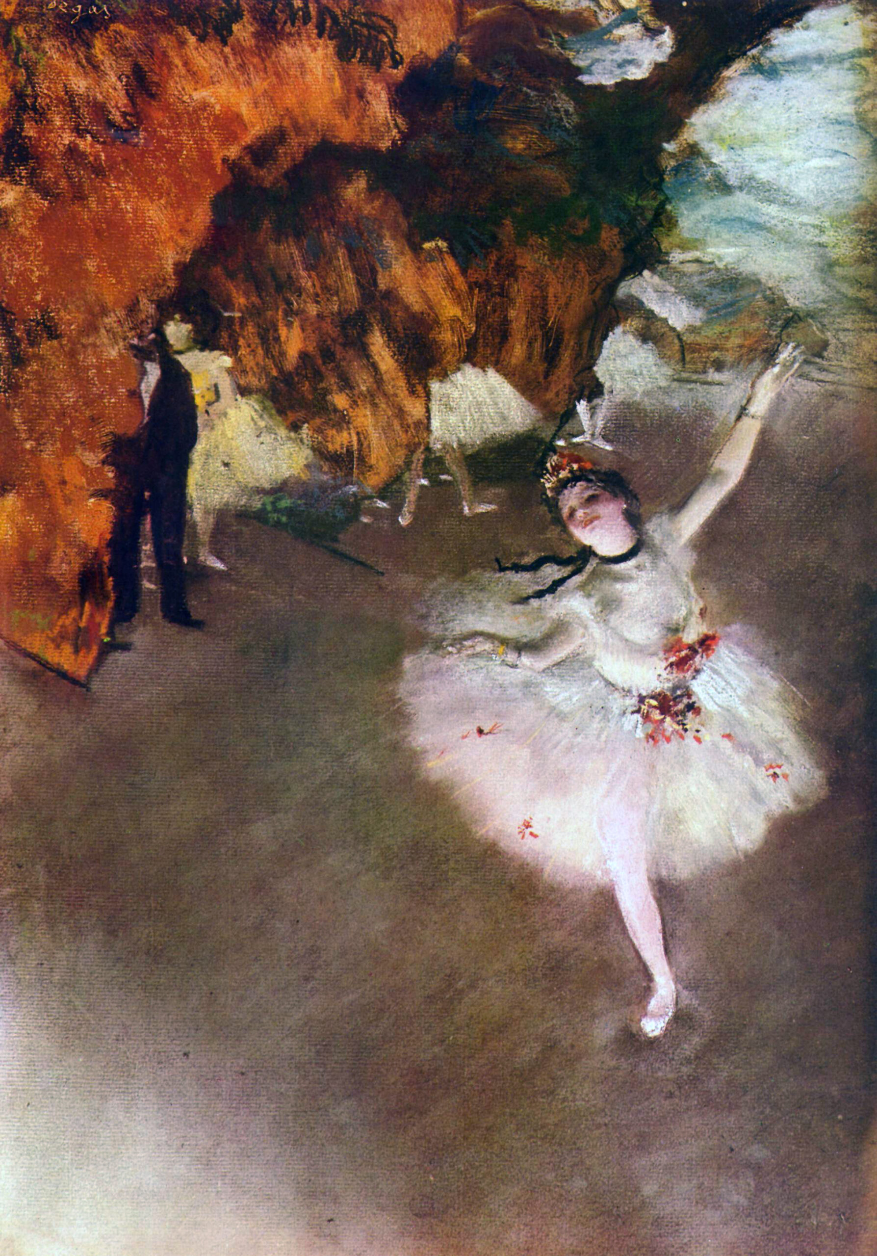 『エトワール（舞台の踊り子）』　エドガー・ドガ　1878年頃　油彩・パステル、キャンバス　オルセー美術館所蔵