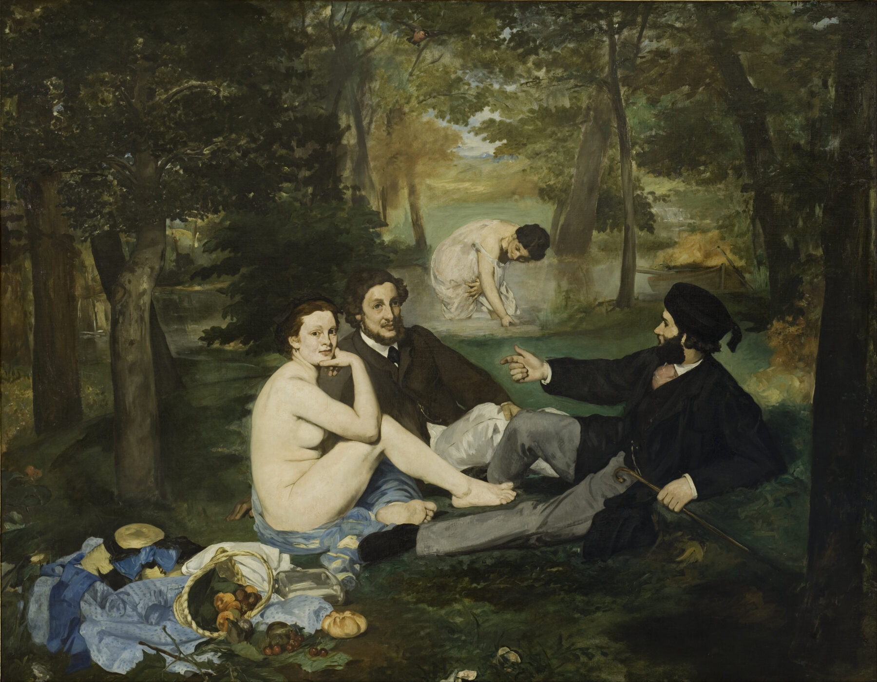 『草上の昼食』 エドゥアール・マネ 1863年 油彩・キャンバス 208×264.5cm オルセー美術館所蔵