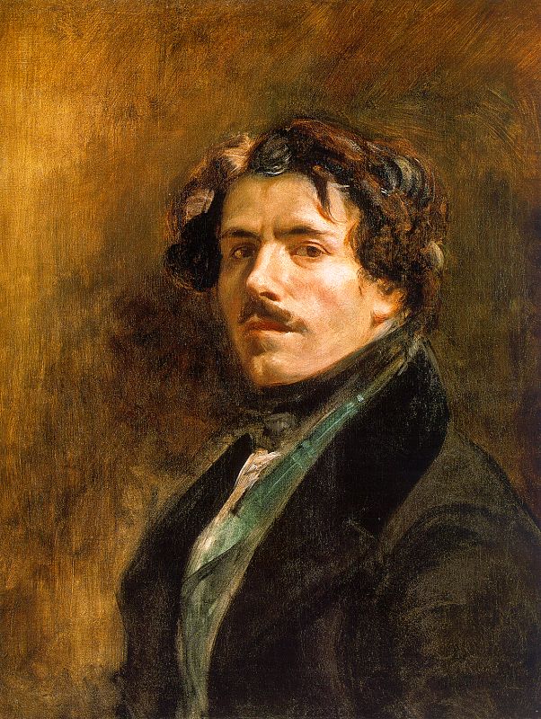 『自画像』 ウジェーヌ・ドラクロワ 1837年 油彩・キャンバス ルーヴル美術館所蔵