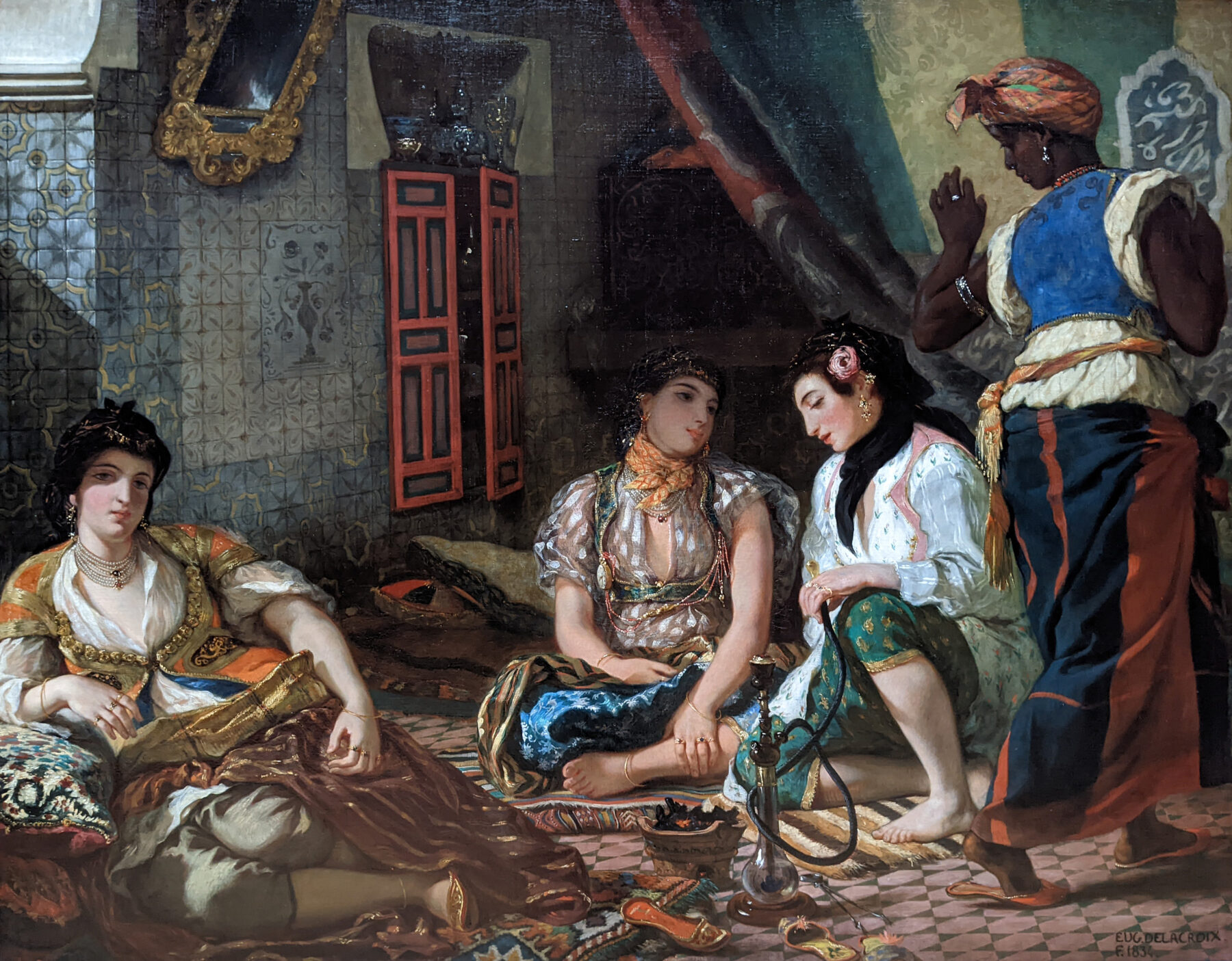 『アルジェの女たち』 ウジェーヌ・ドラクロワ 1834年 油彩・キャンバス 180×229cm ルーヴル美術館所蔵
