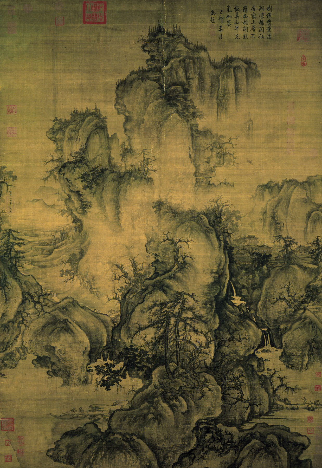 郭熙『早春図』 1072年 絹本墨画淡彩 158.3×108.1cm 国立故宮博物院所蔵