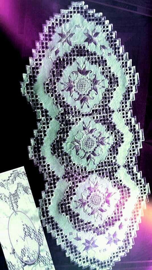 ハーダンガー刺繍 白糸刺繍・透かし模様。写真:DinaBenedettoFerrandina/Wikimedia Commons/CC BY-SA 4.0/改変なし