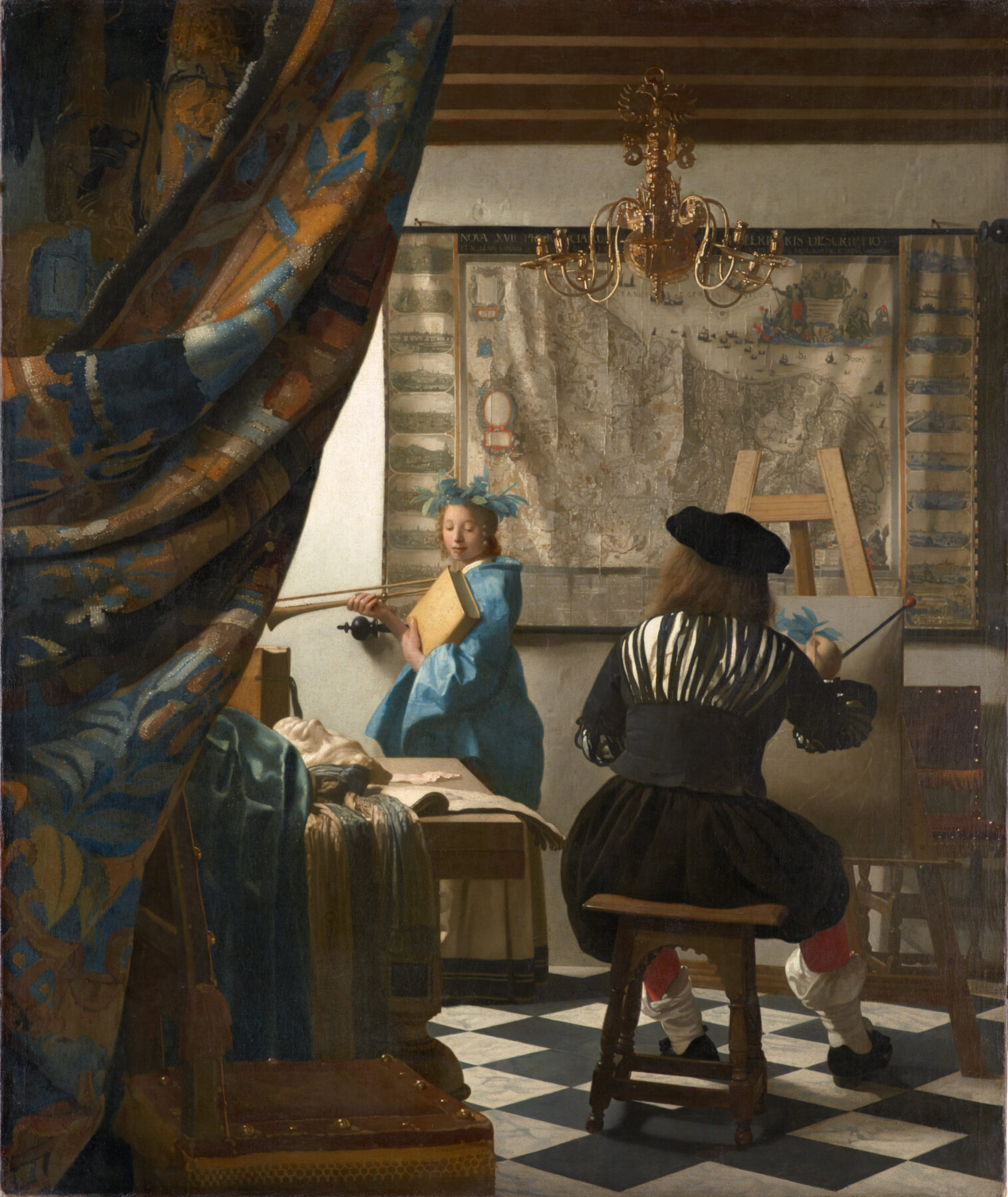 『絵画芸術』 ヨハネス・フェルメール 1666年頃 油彩・キャンバス 130×110cm 美術史美術館所蔵