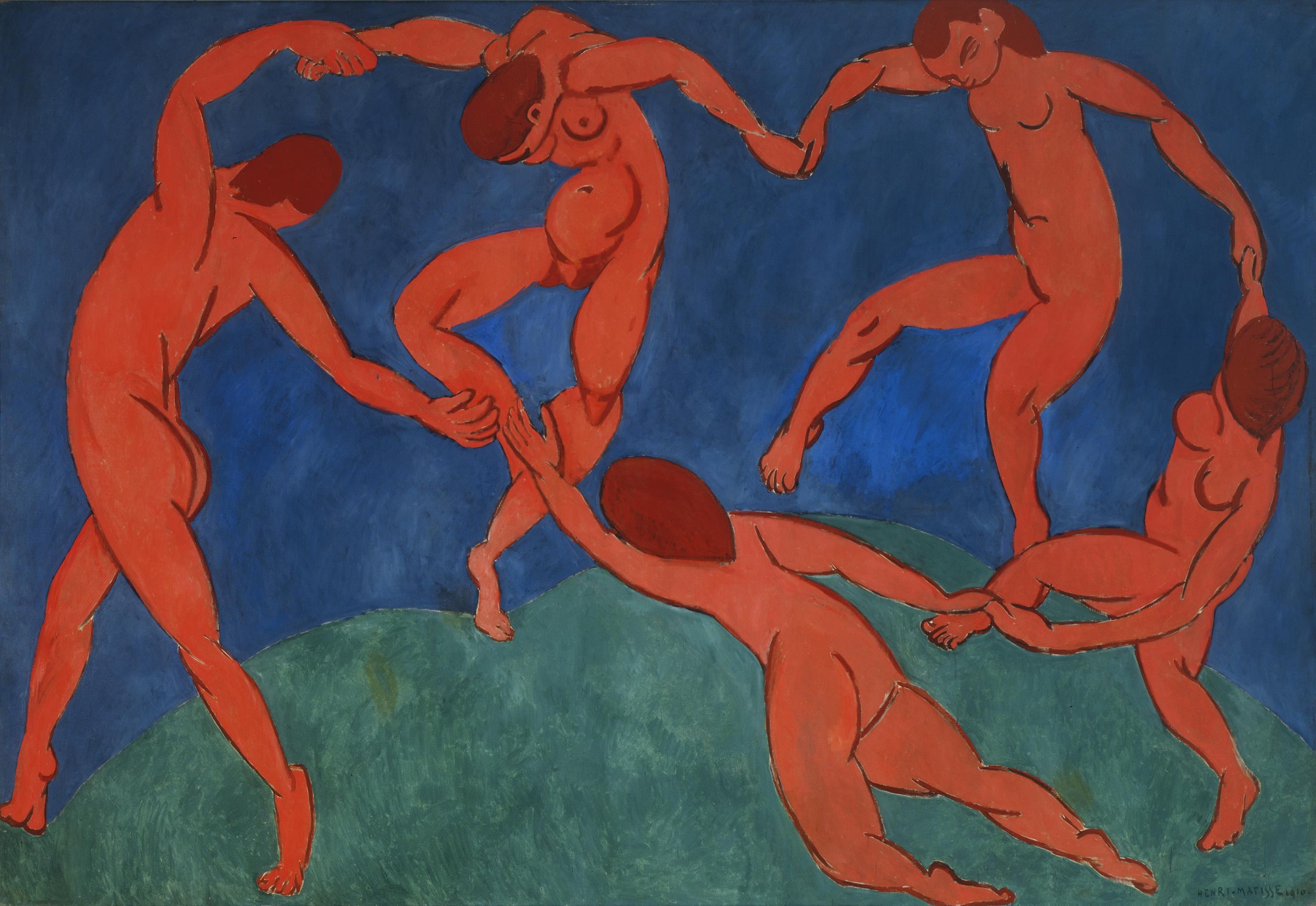 『ダンス』 アンリ・マティス 1910年 油彩・キャンバス 260×391cm エルミタージュ美術館所蔵