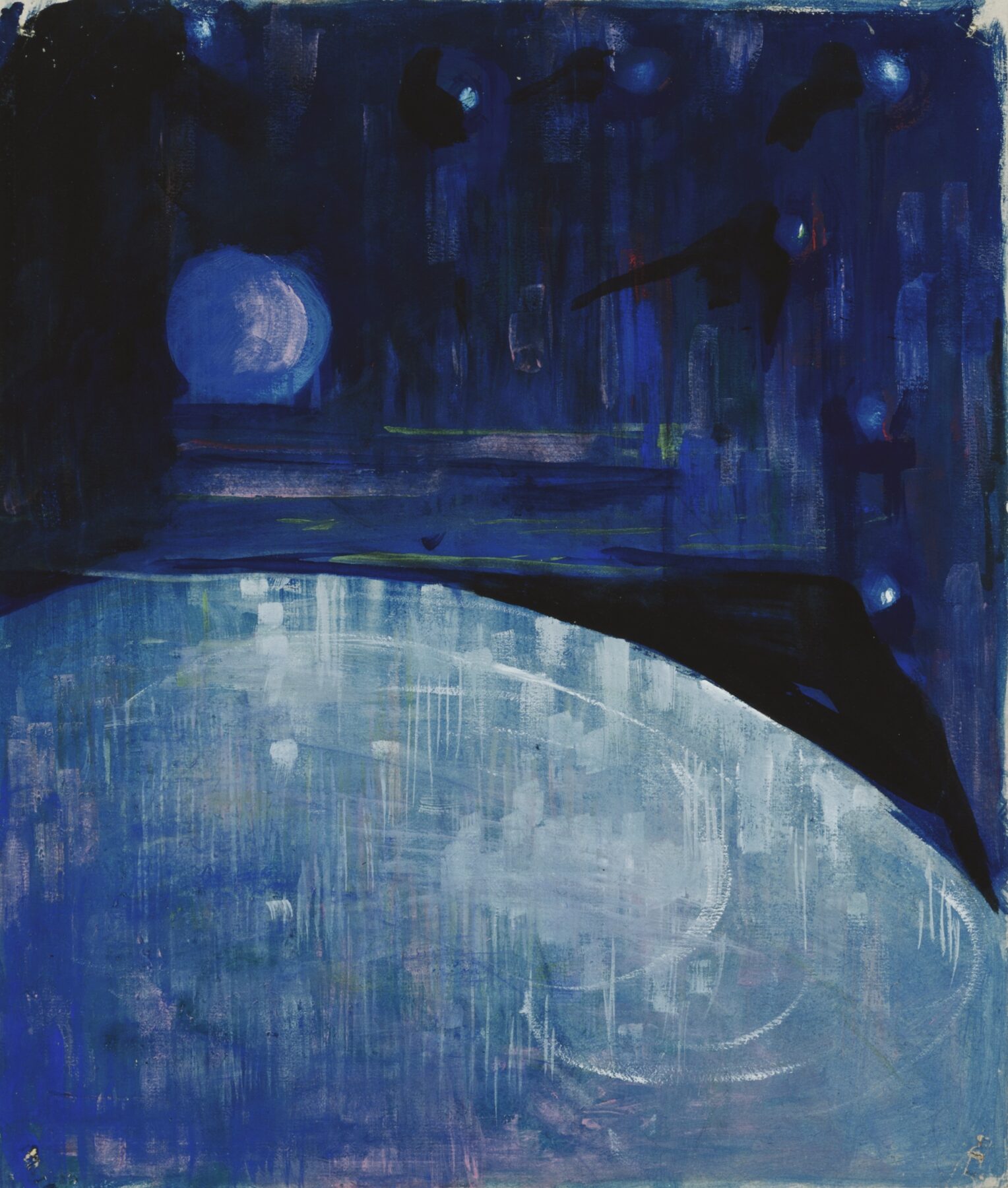 『天地創造 第3作』 ミカロユス・コンスタンティナス・チュルリョーニス 1905〜1906年 テンペラ・紙 37×31.3cm M. K. チュルリョーニス国立美術館所蔵
