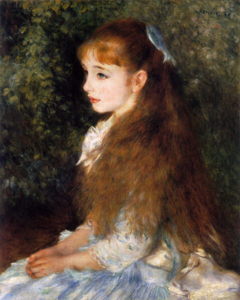 『イレーヌ・カーン・ダンヴェール嬢』　ピエール＝オーギュスト・ルノワール　1880年　油彩・キャンバス　65×54cm　ビュールレ・コレクション所蔵