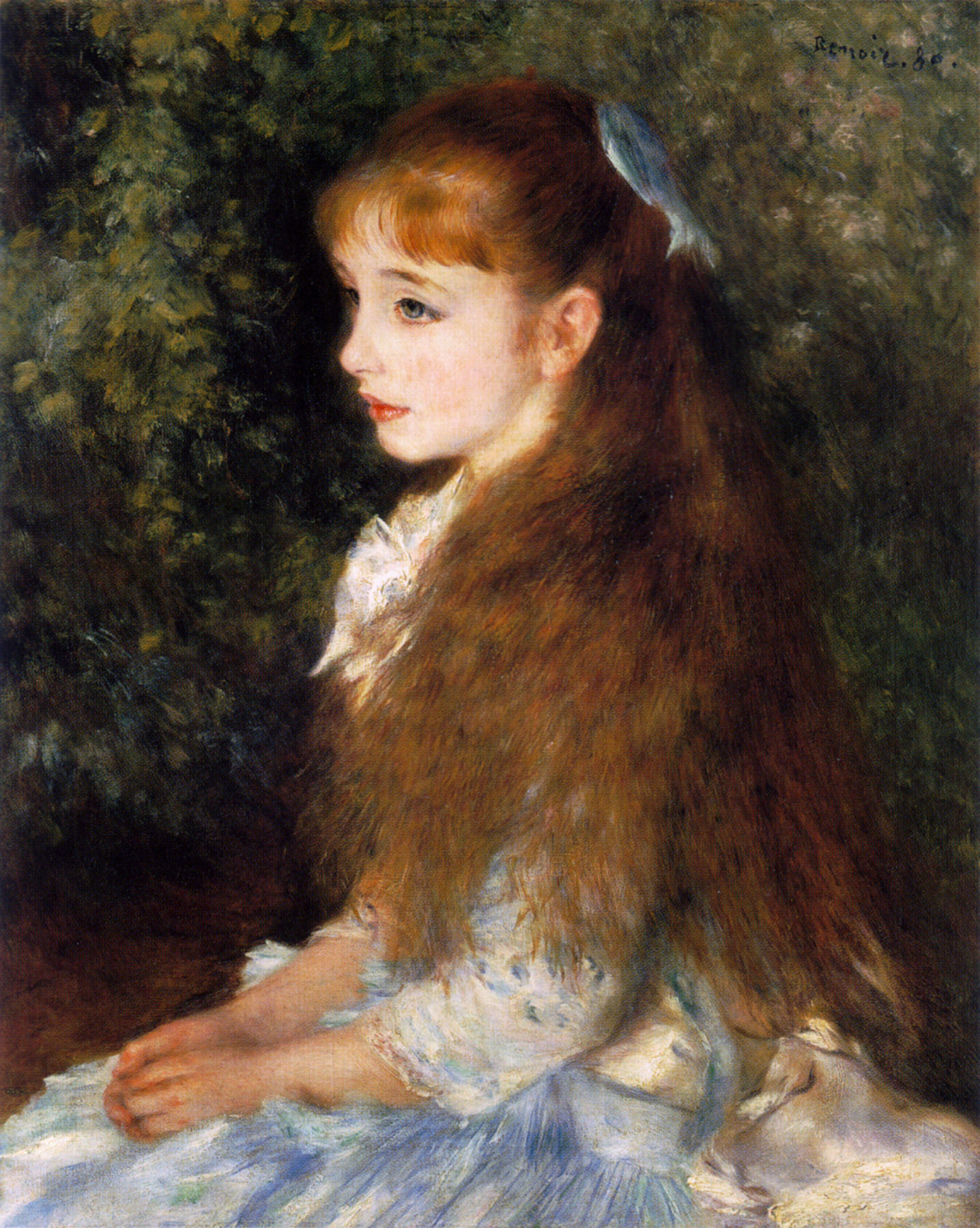 『イレーヌ・カーン・ダンヴェール嬢』 ピエール=オーギュスト・ルノワール 1880年 油彩・キャンバス 65×54cm ビュールレ・コレクション所蔵