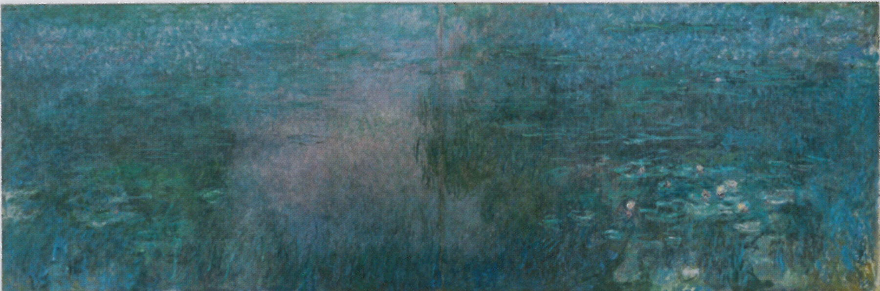 『睡蓮の池』　クロード・モネ　1915–1926年　油彩　200×300cm（各）　地中美術館所蔵　2枚組