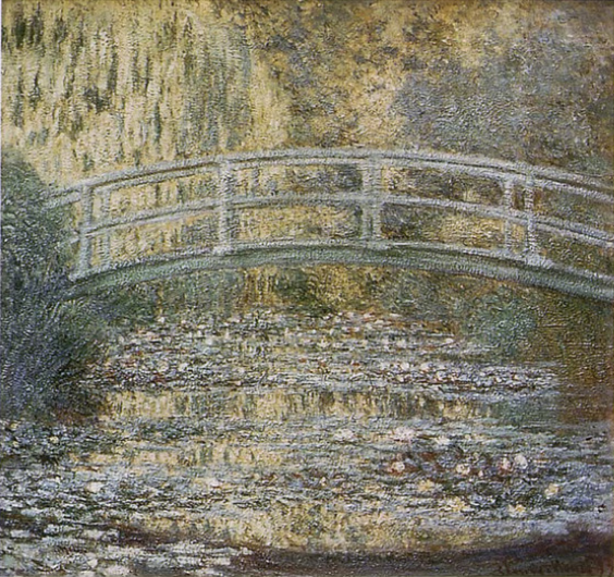 『睡蓮の池』　クロード・モネ　1899年　油彩・キャンバス　88.6×91.9cm　ポーラ美術館所蔵