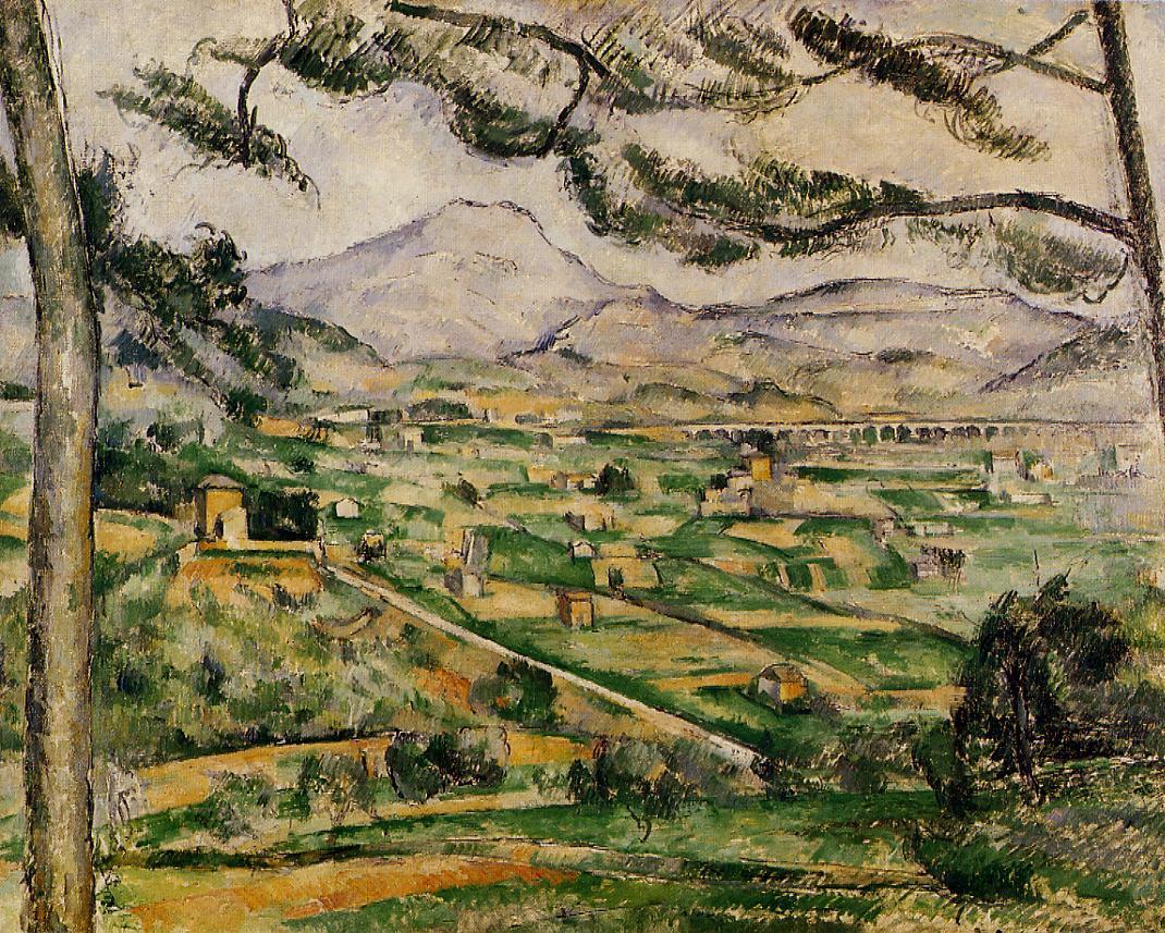 『サント＝ヴィクトワール山と松の大木』 ポール・セザンヌ 1886–1887年 油彩・キャンバス フィリップス・コレクション所蔵（ワシントンD.C.）