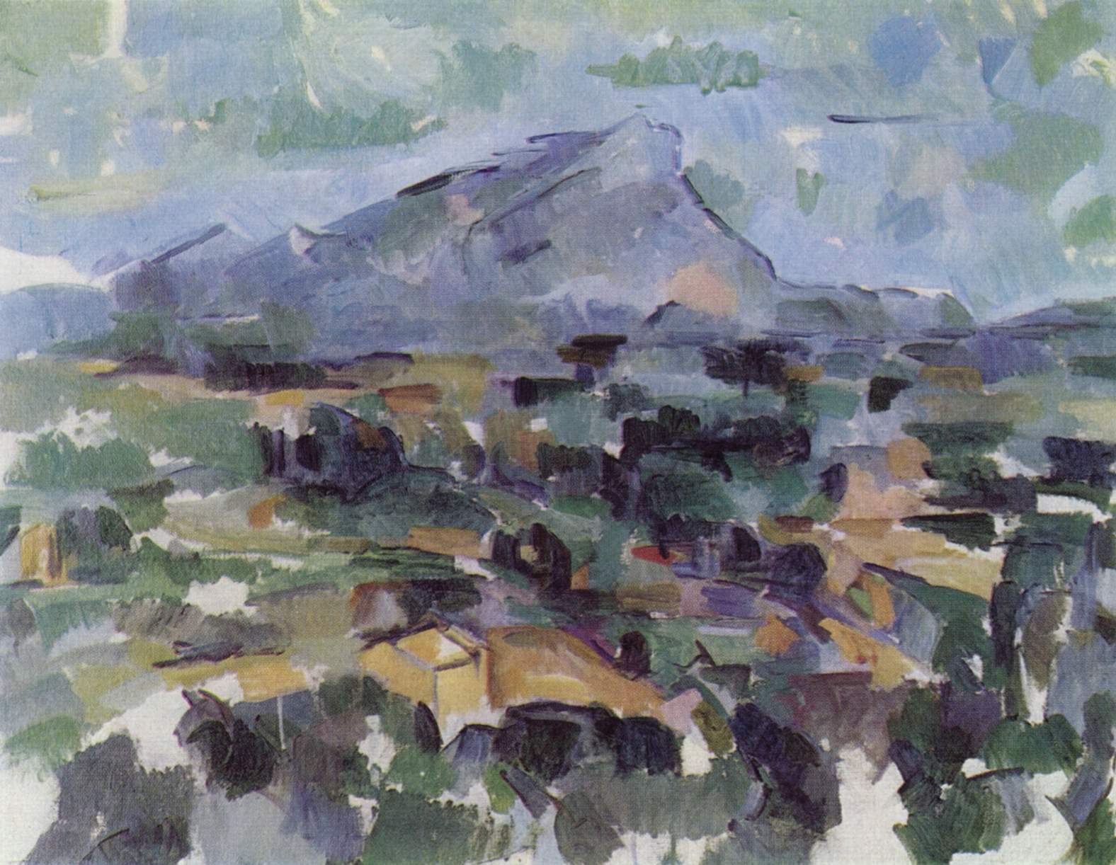 『サント＝ヴィクトワール山』 ポール・セザンヌ 1905年 油彩・キャンバス 63.5×83cm チューリッヒ美術館所蔵（チューリッヒ）