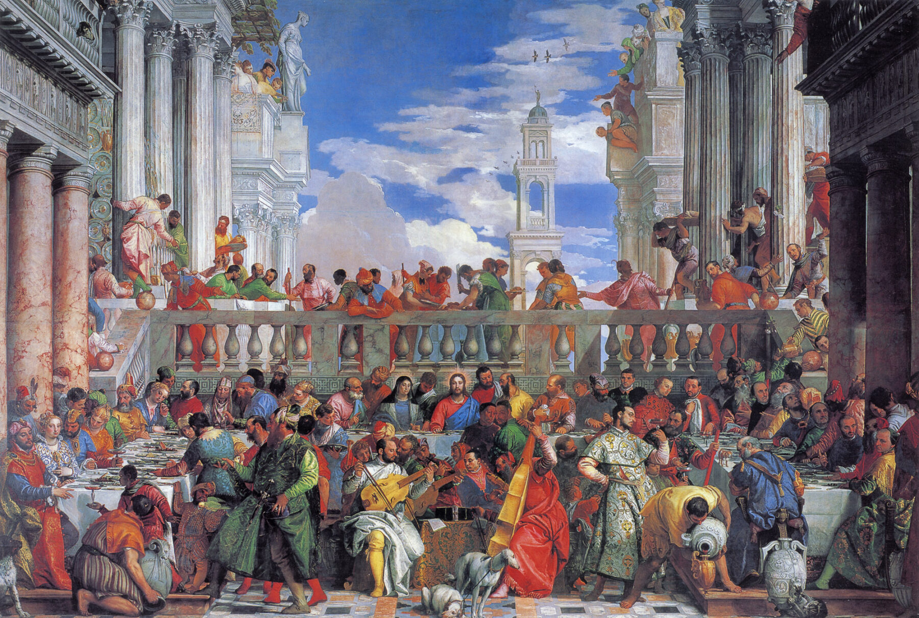 『カナの婚礼』 パオロ・ヴェロネーゼ 1563年 油彩・キャンバス 677×994cm ルーヴル美術館所蔵