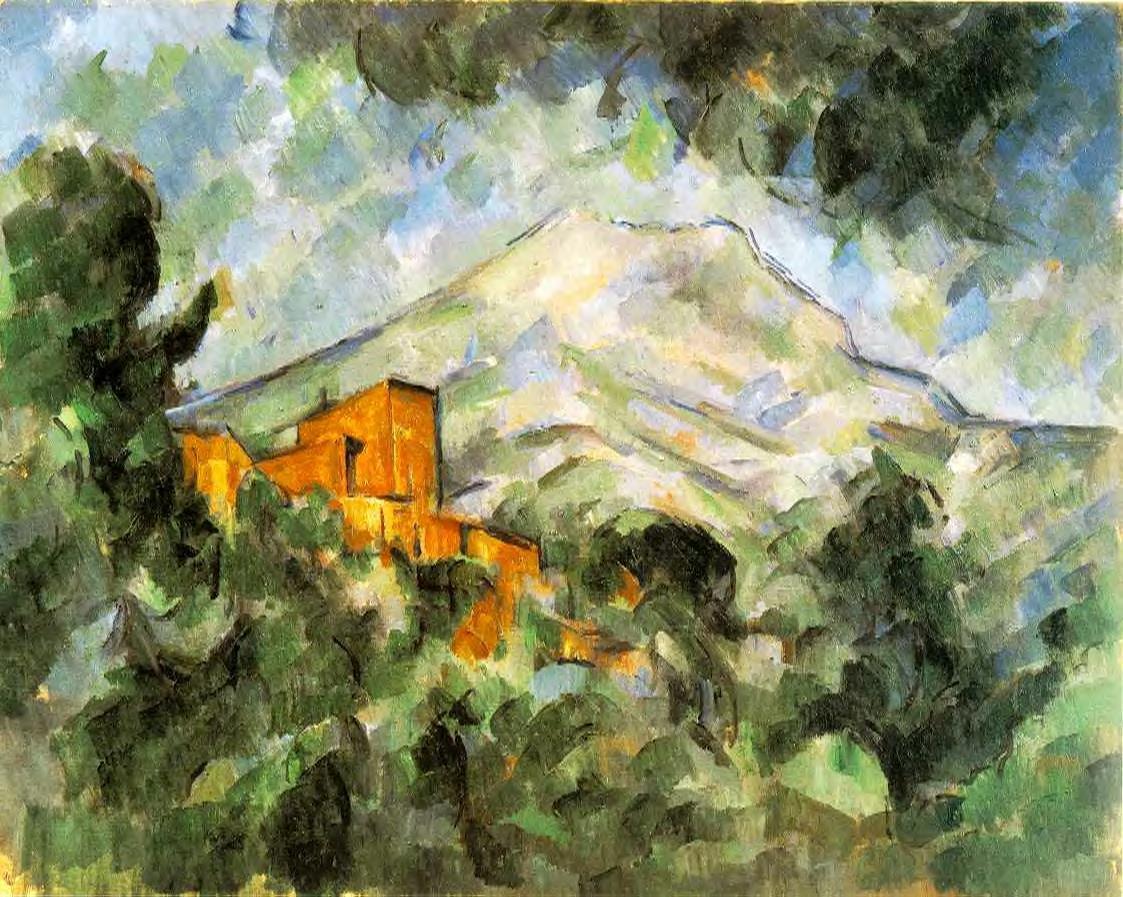 『サント＝ヴィクトワール山とシャトー・ノワール』　ポール・セザンヌ　1904–1906年頃　油彩・キャンバス　アーティゾン美術館所蔵