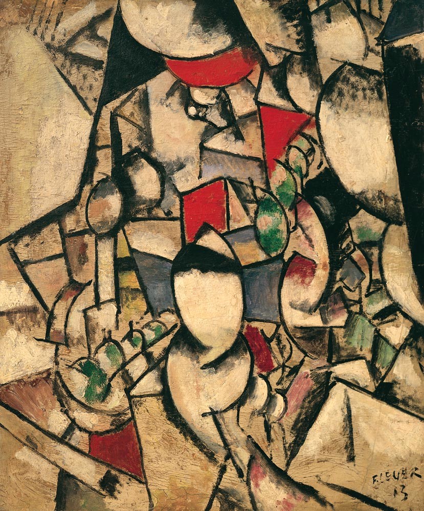 『風景』 フェルナン・レジェ 1913年 油彩・キャンバス テヘラン現代美術館所蔵