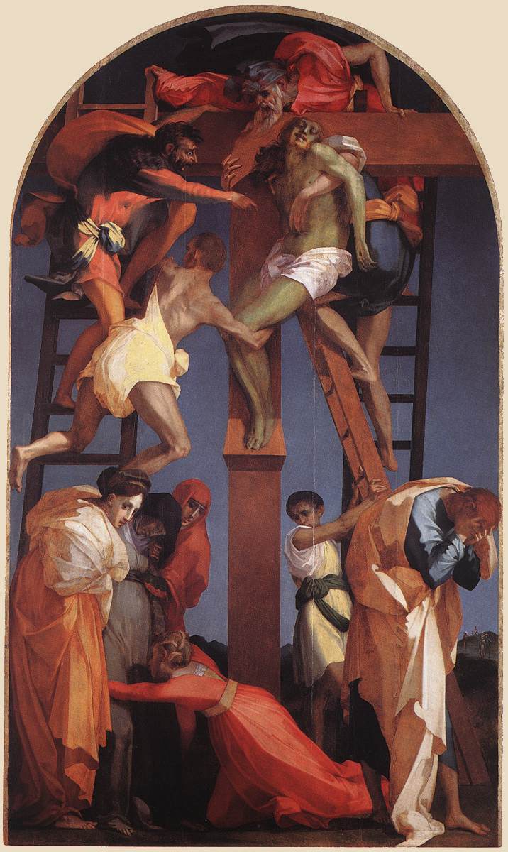 『十字架降下』 ロッソ・フィオレンティーノ 1521年 油彩・板 375×196cm ヴォルテッラ市立絵画館所蔵