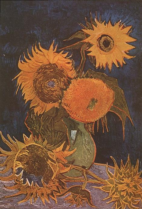 『ひまわり』 フィンセント・ファン・ゴッホ 1888年 油彩・キャンバス 焼失（山本顧彌太旧蔵）