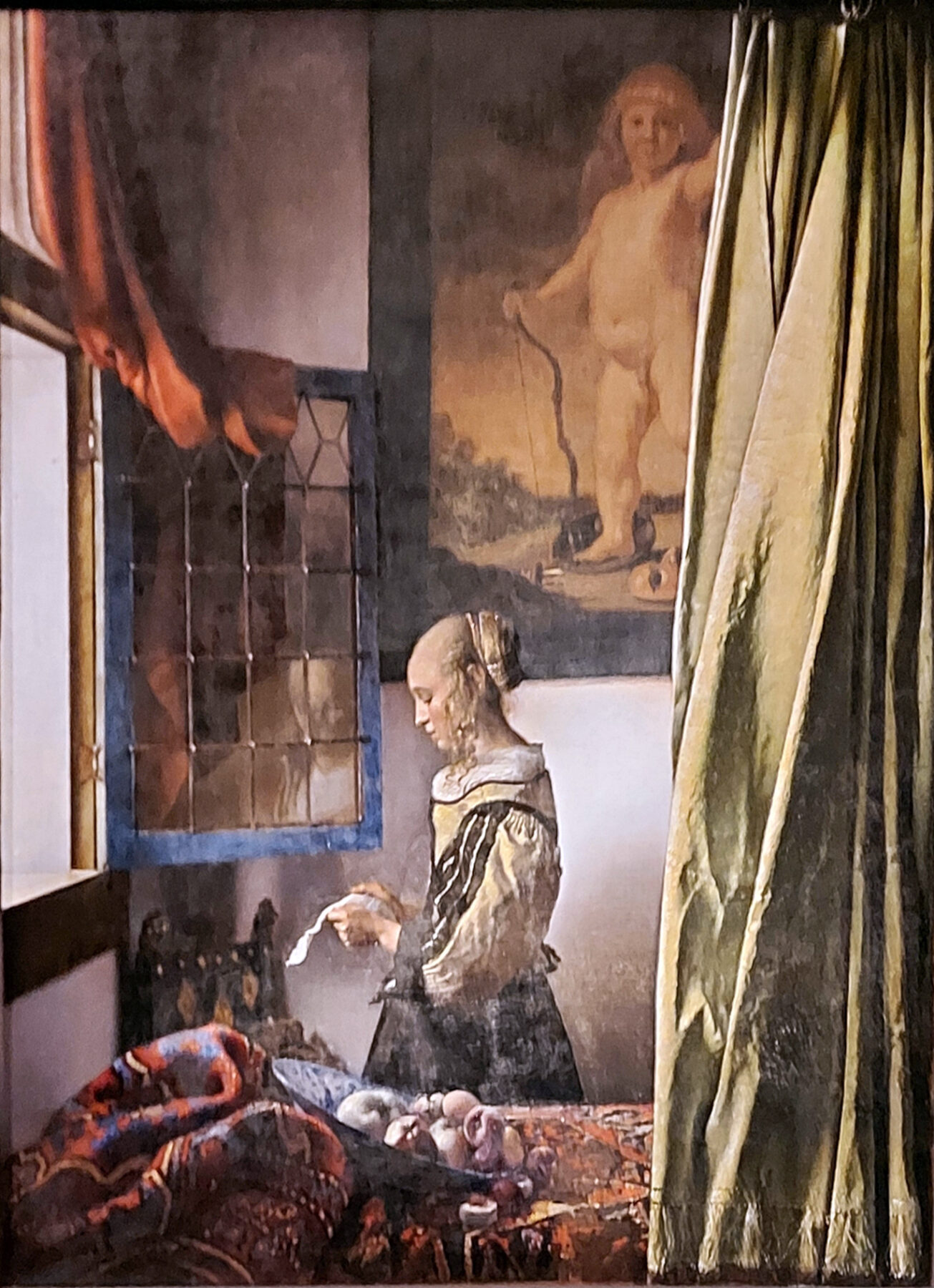 『窓辺で手紙を読む女』 ヨハネス・フェルメール 1657-1659年頃 油彩・キャンバス 83×64.5cm ドレスデン国立古典絵画館所蔵