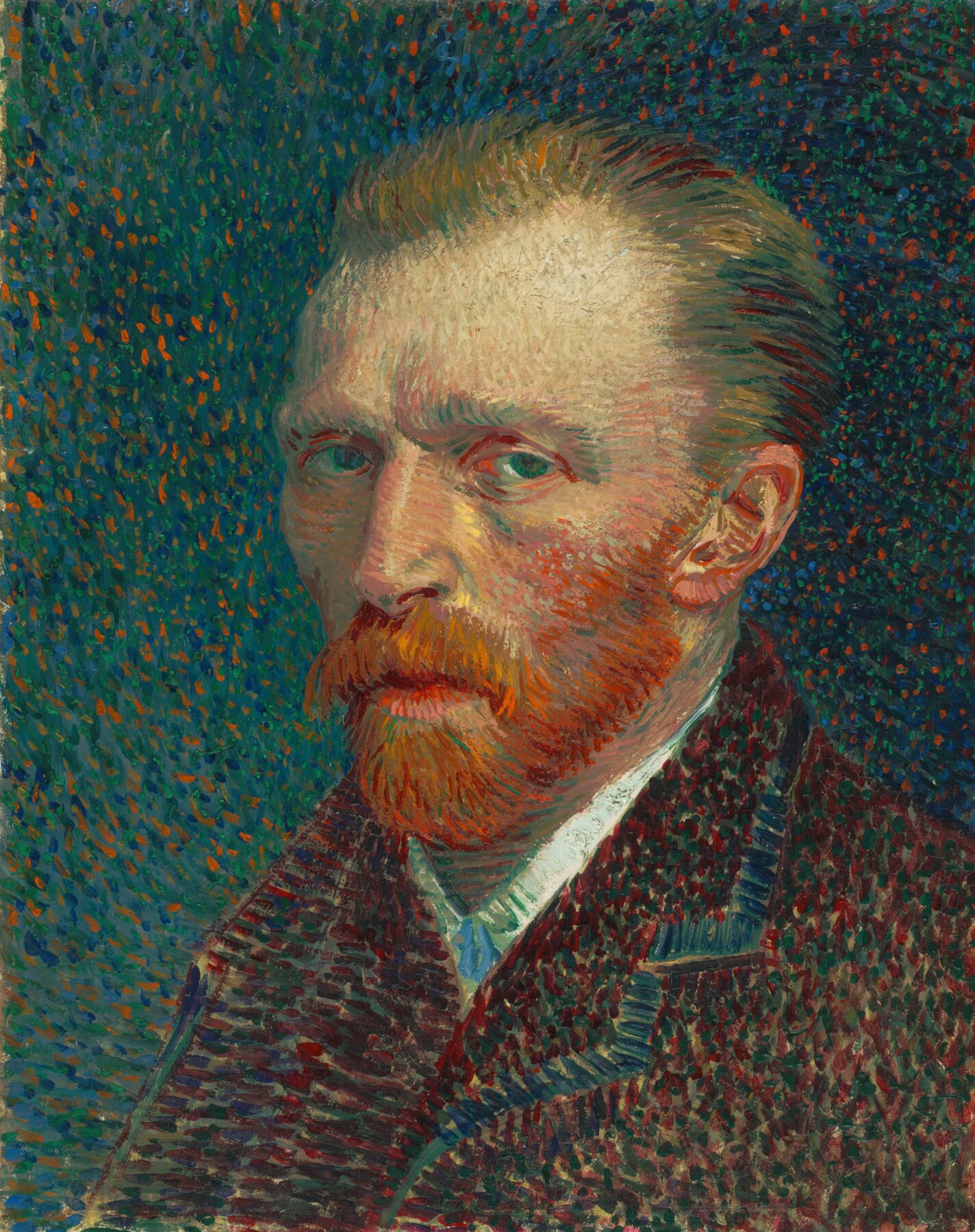 『自画像』 フィンセント・ファン・ゴッホ 1887年 油彩・板 41×32.5cm シカゴ美術館所蔵