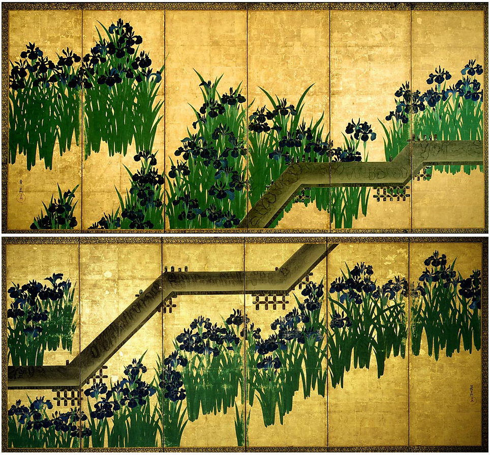尾形光琳『八橋図屏風』1711年–1714年頃