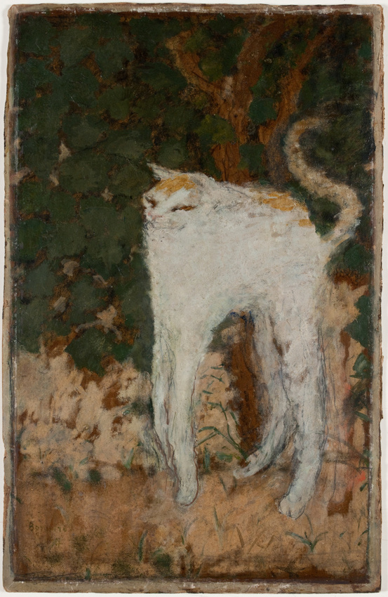『白い猫』 ピエール・ボナール 1894年 油彩・厚紙 オルセー美術館