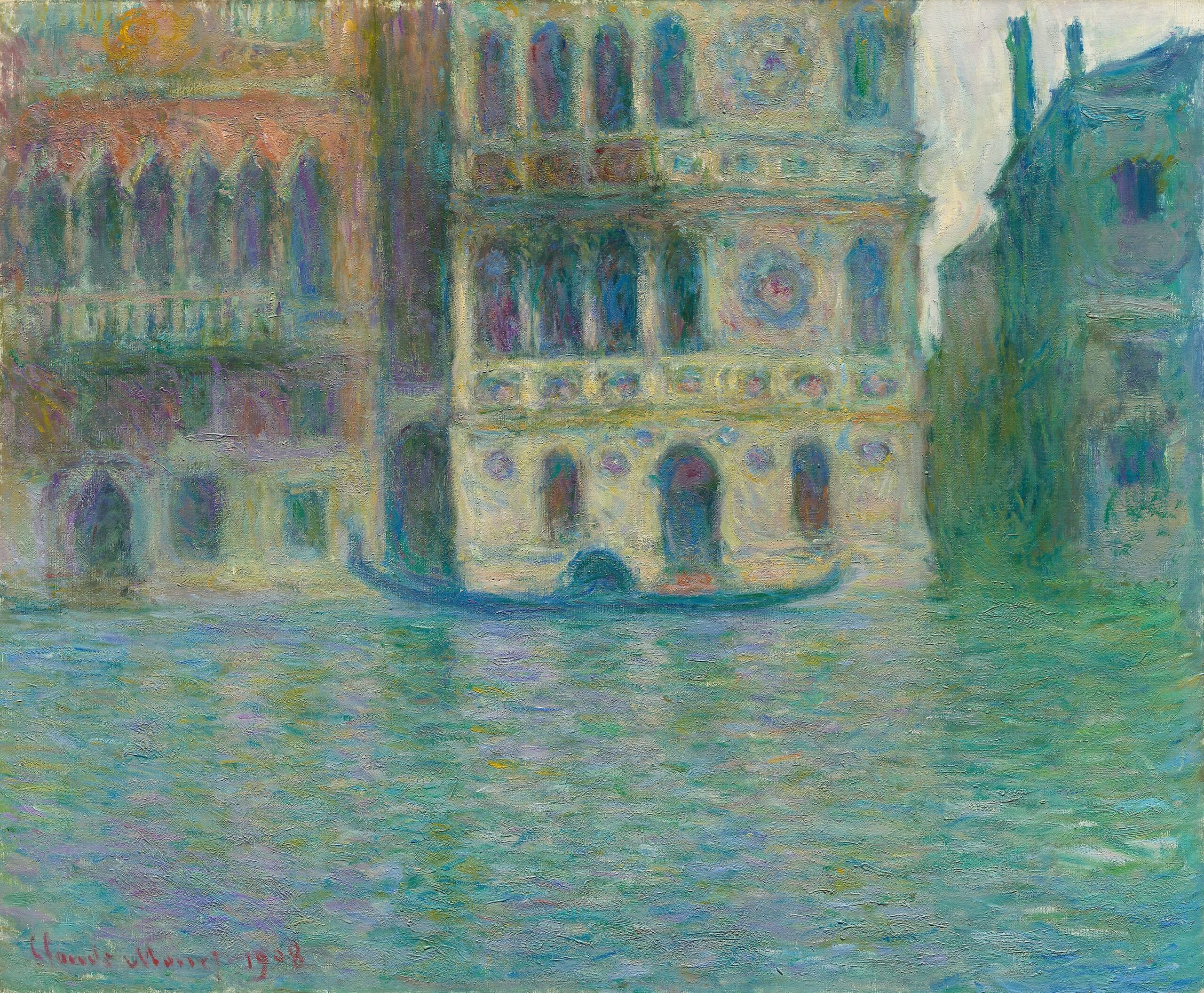 《パラッツォ・ダリオ、ヴェネツィア》クロード・モネ、1908年、油彩／カンヴァス、66.2 × 81.8 cm、シカゴ美術館所蔵　画像：Art Institute of Chicago／Wikimedia Commons（CC BY-SA 4.0）