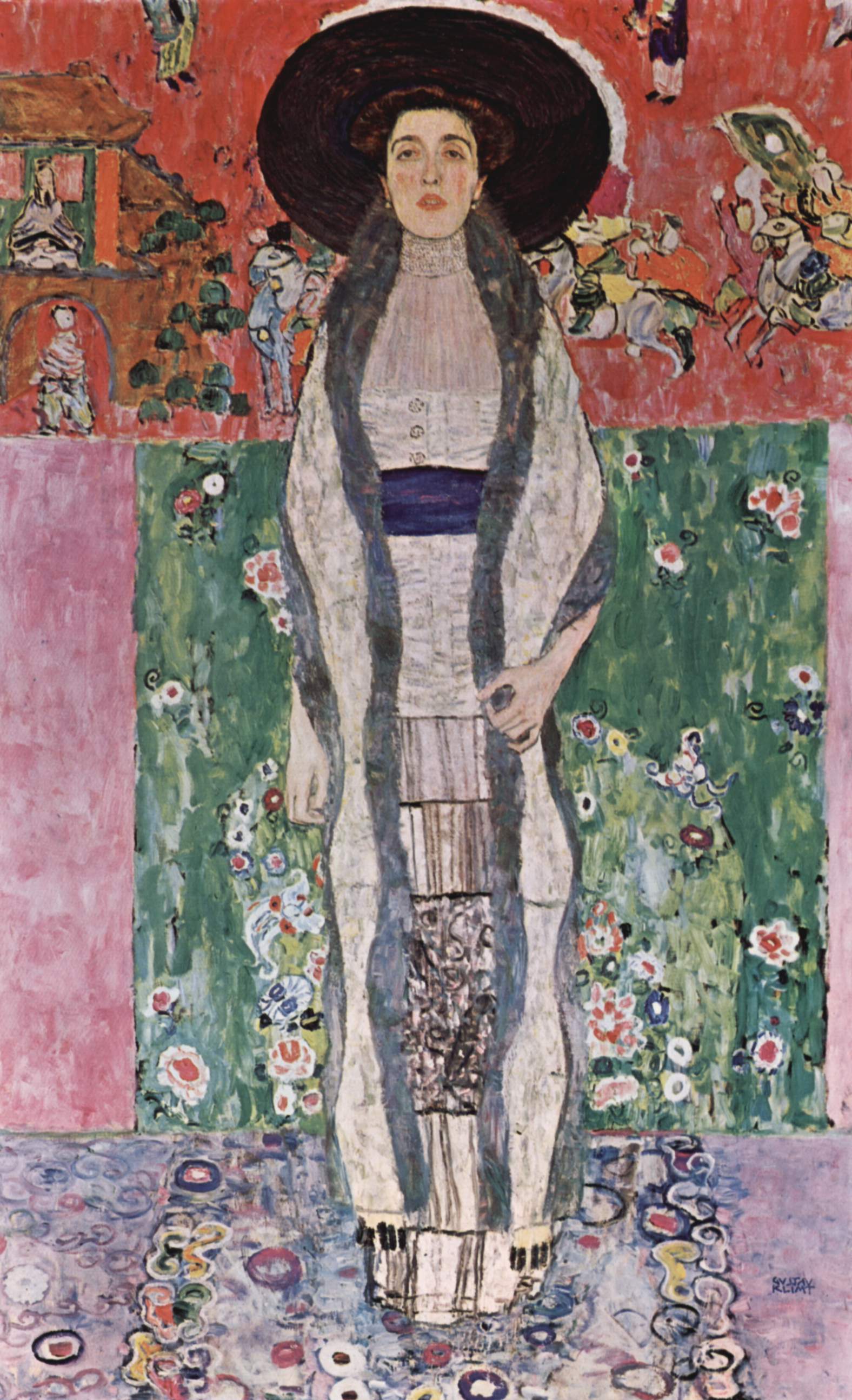 『アデーレ・ブロッホ＝バウアーの肖像II』／グスタフ・クリムト／1912年／油彩・カンヴァス／190×120cm／個人蔵