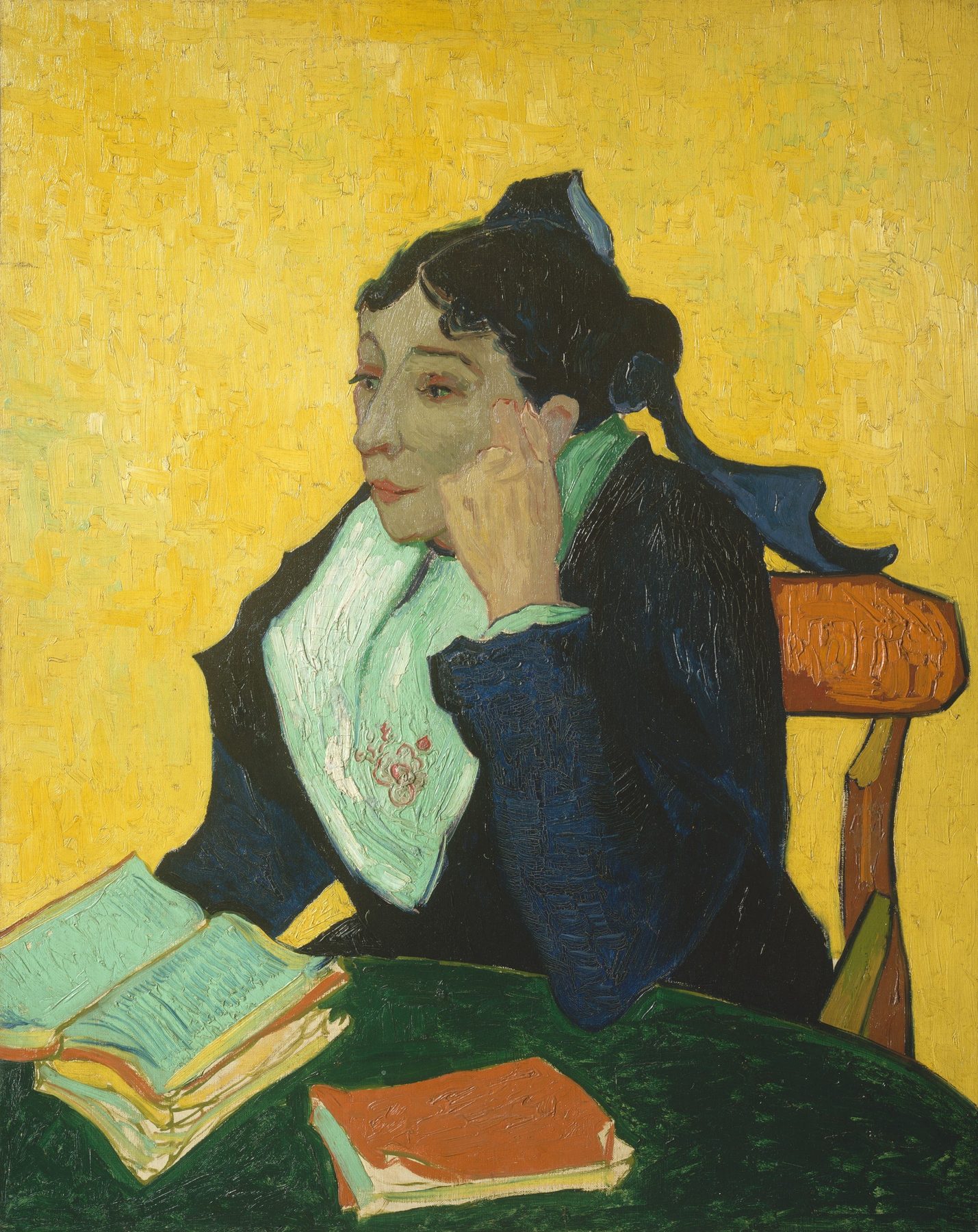 フィンセント・ファン・ゴッホ『アルルの女（ジヌー夫人）』1888～1889年、油彩・キャンバス、91.4×73.7cm、メトロポリタン美術館所蔵