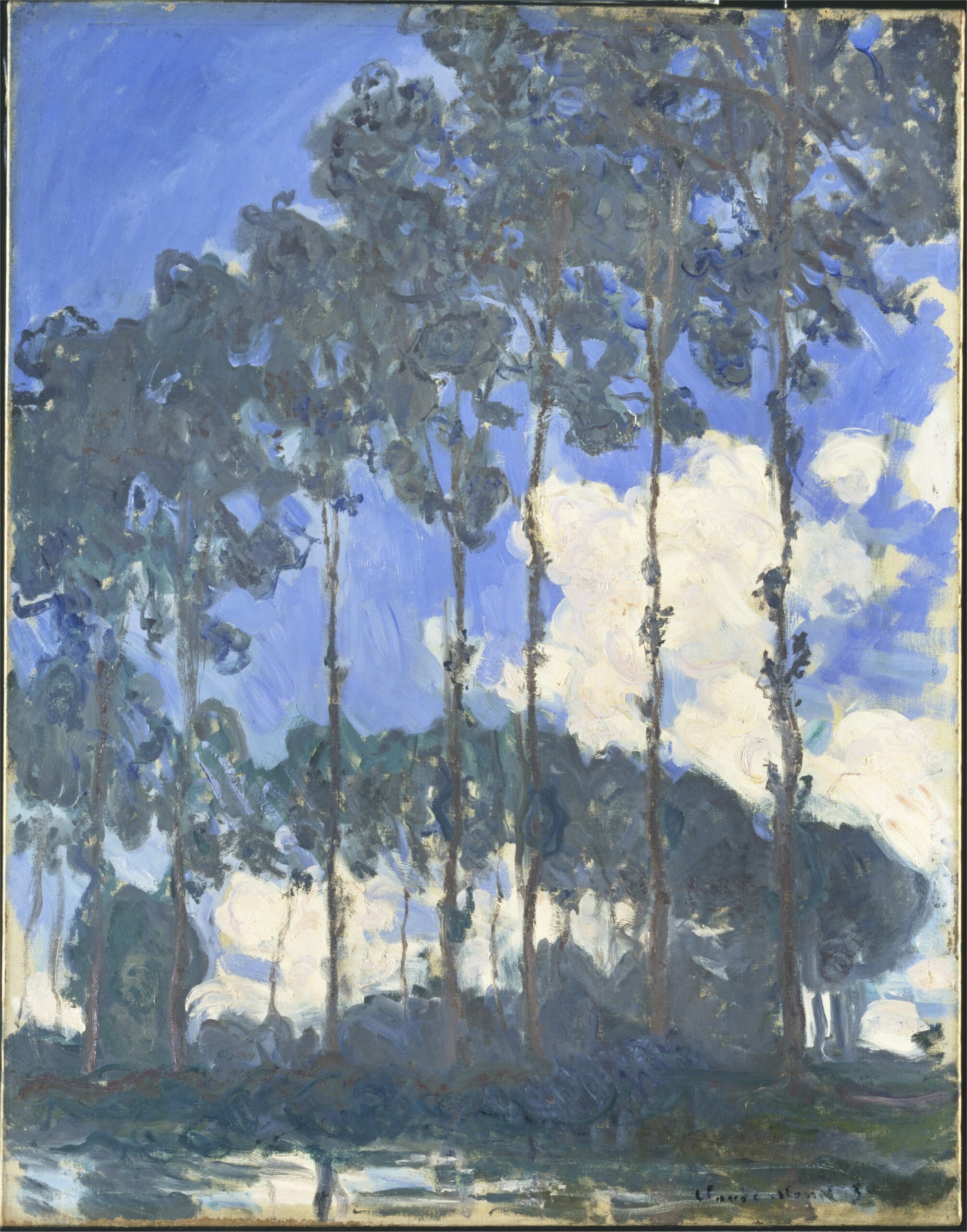 『エプト川のポプラ並木』　クロード・モネ　1891年　油彩・カンヴァス　92.4×73.7cm　テート所蔵