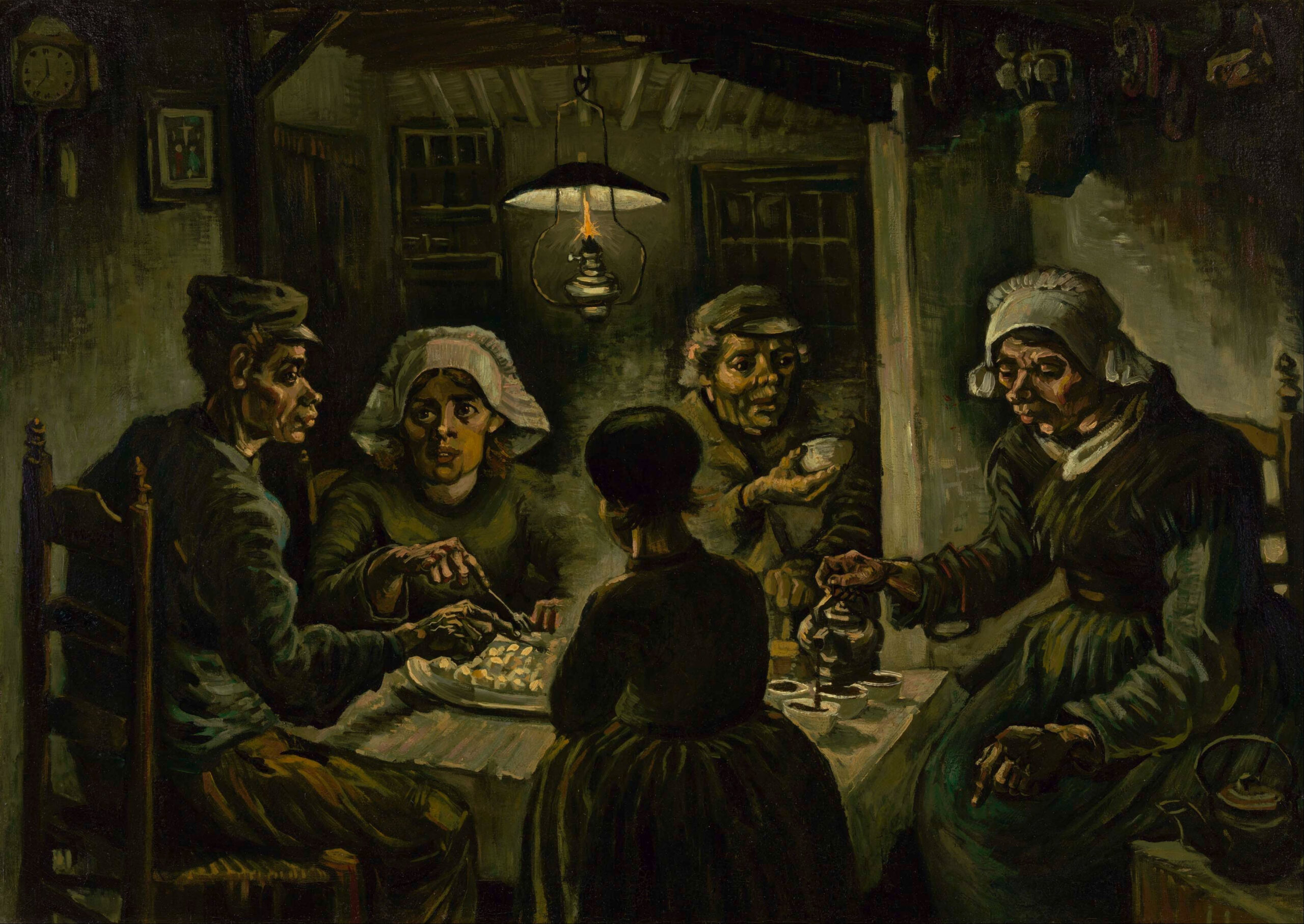 ゴッホ『ジャガイモを食べる人々』1885年、ファン・ゴッホ美術館