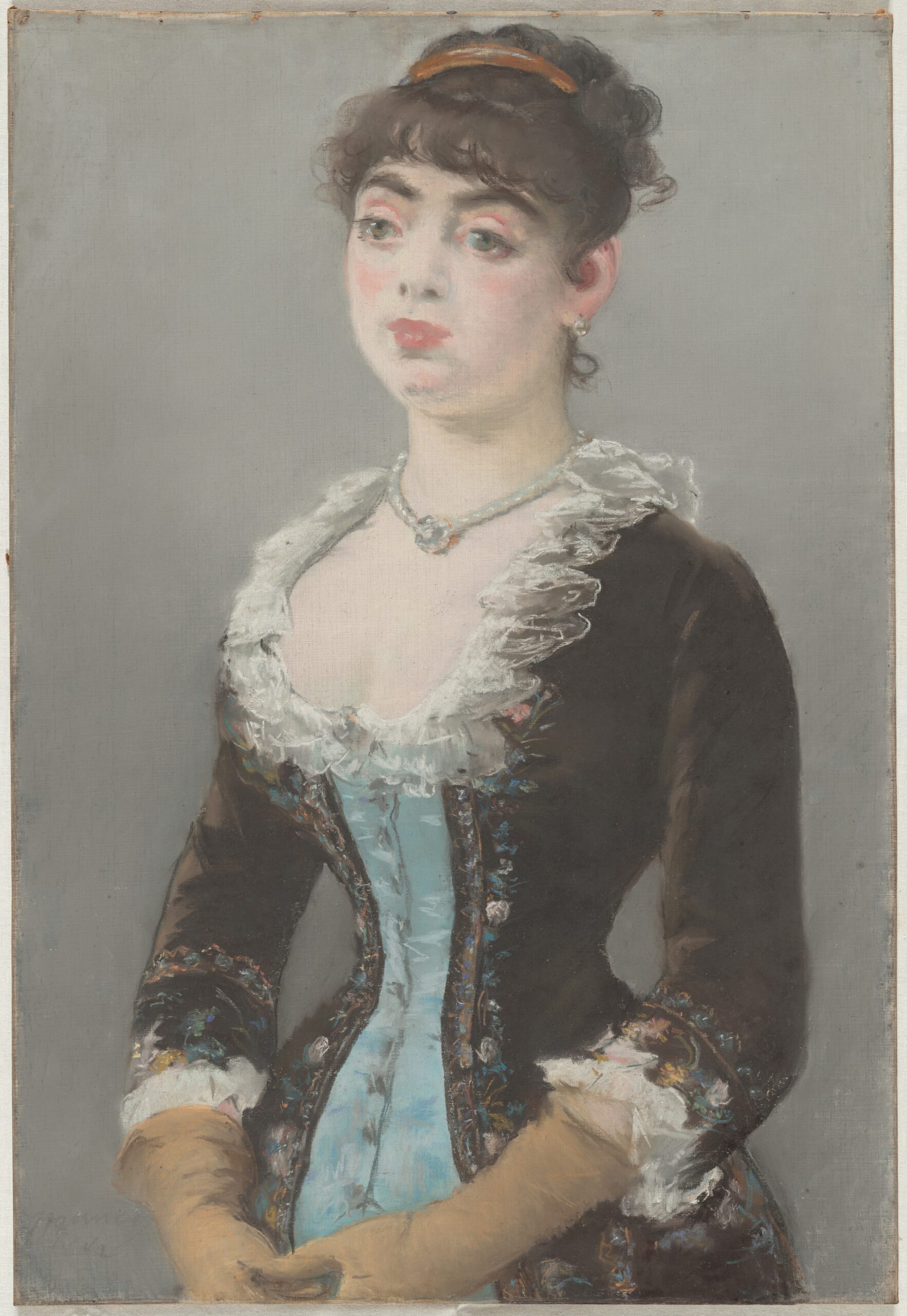 『マダム・ミシェル＝レヴィ』 エドゥアール・マネ 1882年 パステル・カンヴァス 74.2×51cm ナショナル・ギャラリー（ワシントン）所蔵