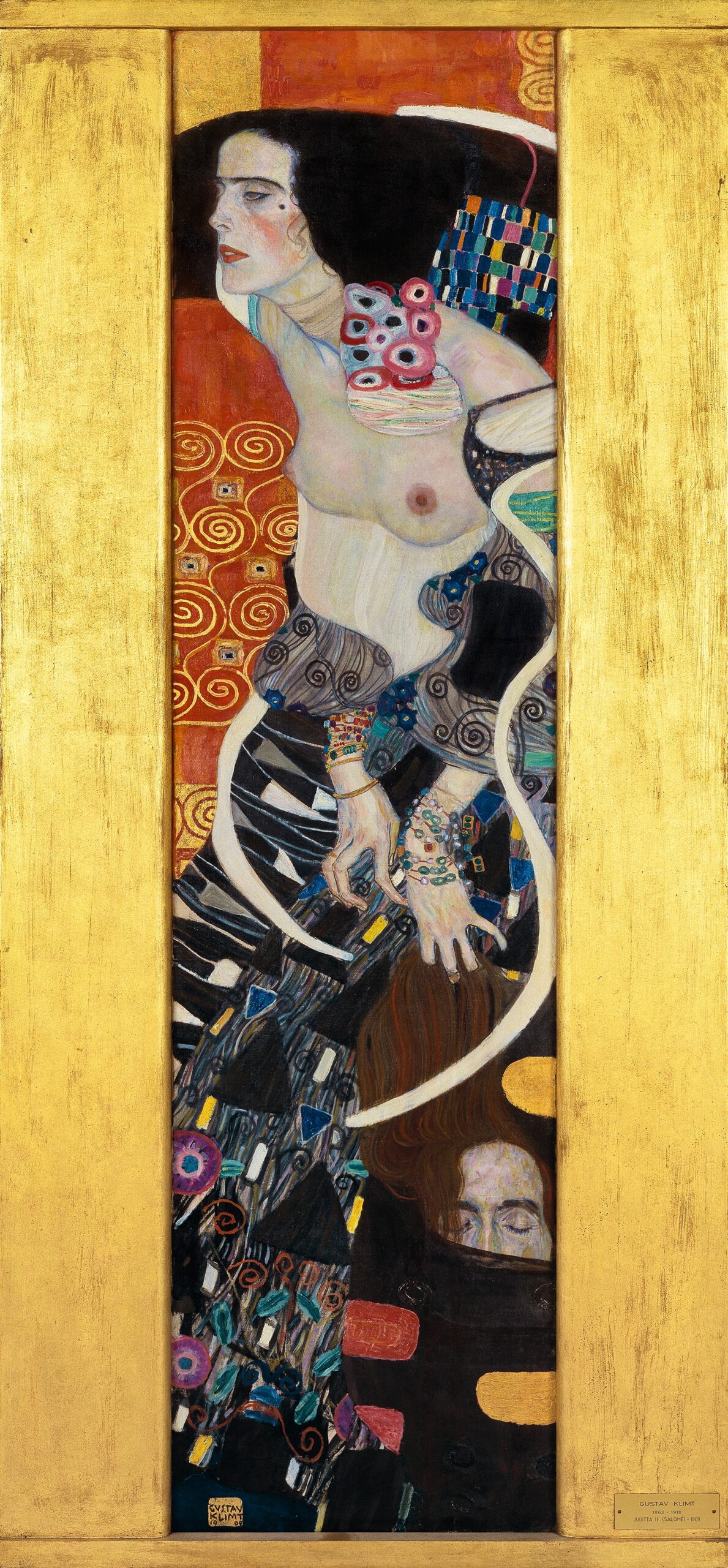 『ユディトII（サロメ）』 グスタフ・クリムト 1909年 油彩・キャンバス 178×46cm カ・ペーザロ国際近代美術館（ヴェネツィア）所蔵