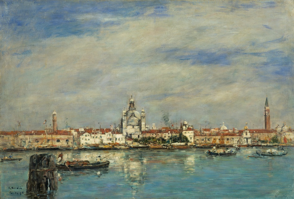 『ヴェネツィア、大運河』ウジェーヌ・ブーダン 1895年 油彩・カンヴァス 51.0×74.5cm 東京富士美術館所蔵
