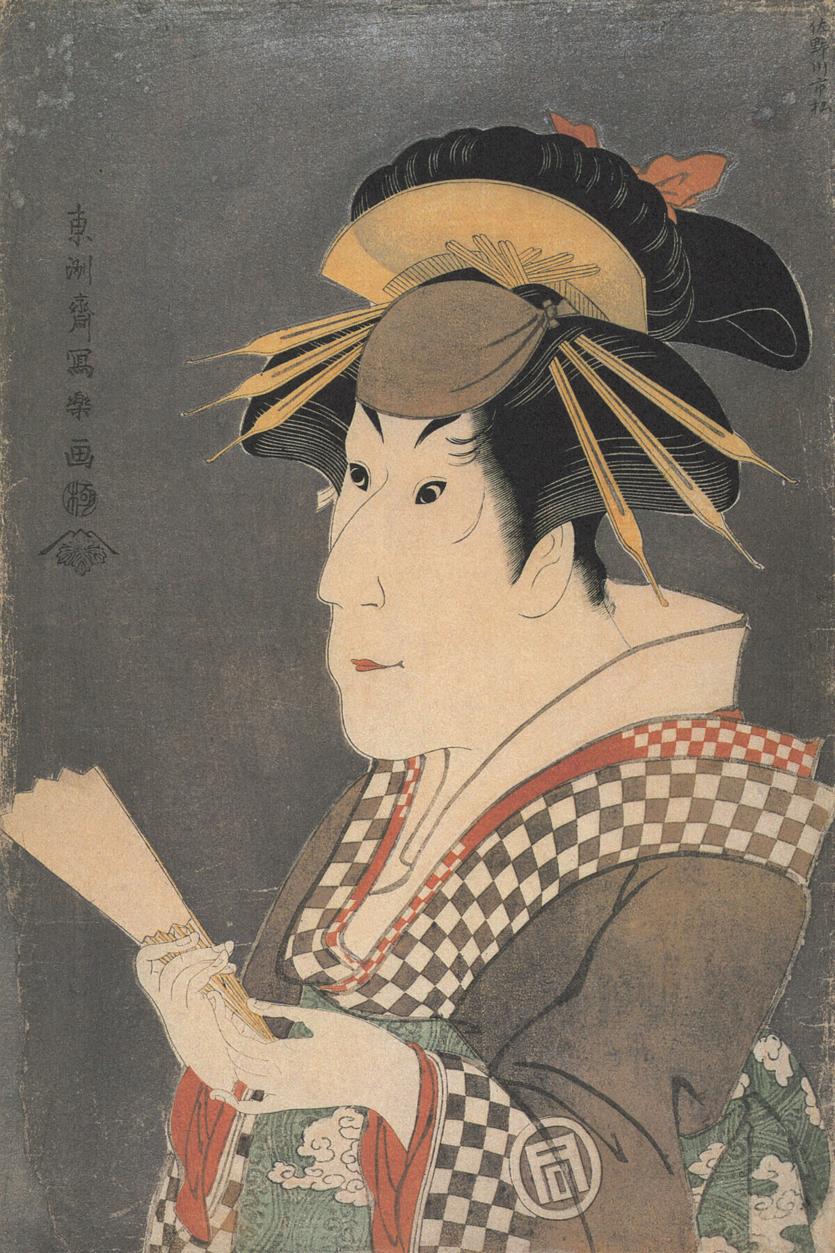 『三代目佐野川市松の祇園町の白人おなよ』 東洲斎写楽 1794年 大判錦絵