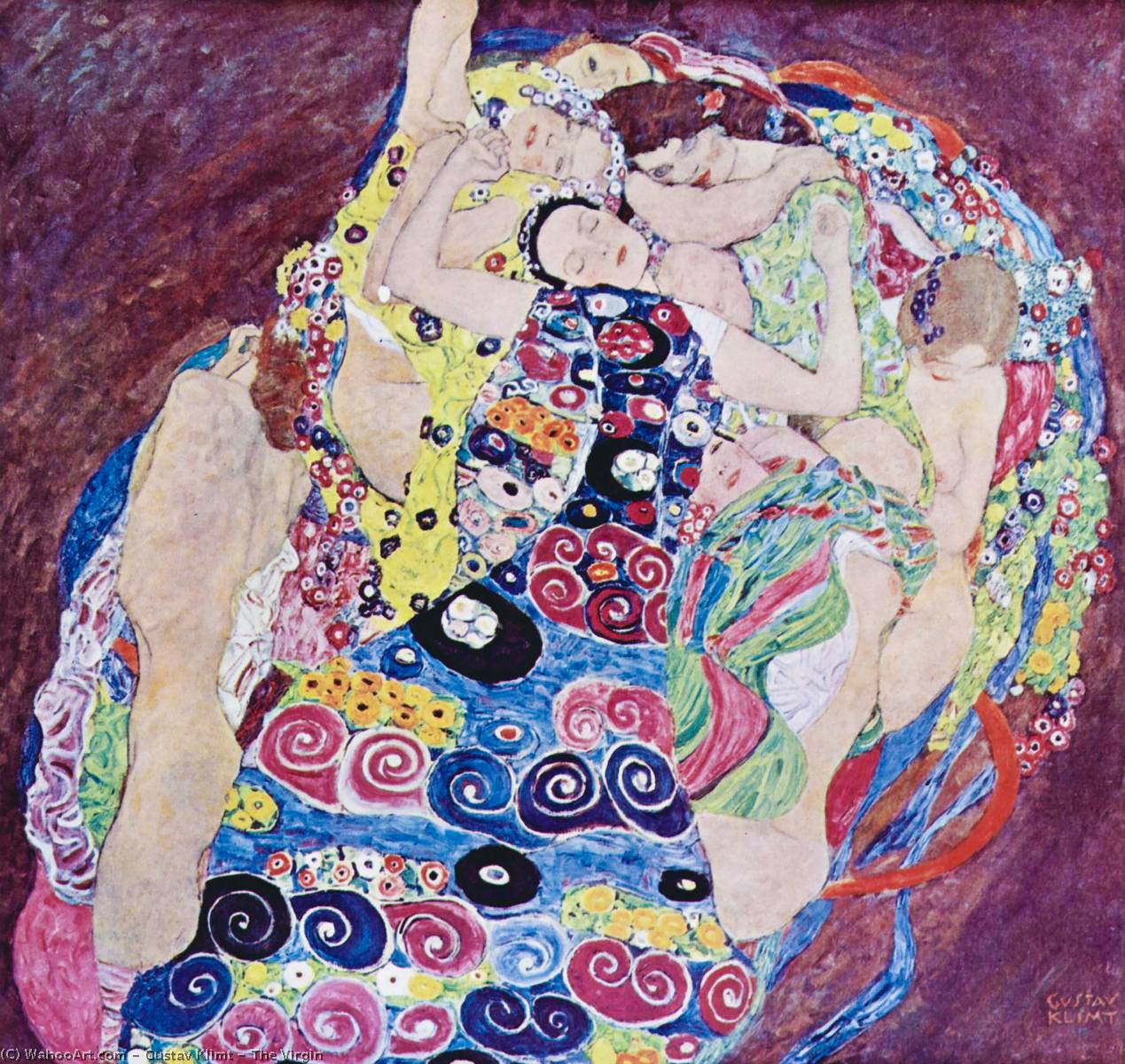『乙女（The Virgin）』／グスタフ・クリムト／1913年／油彩・キャンバス／190×200cm／プラハ国立美術館所蔵