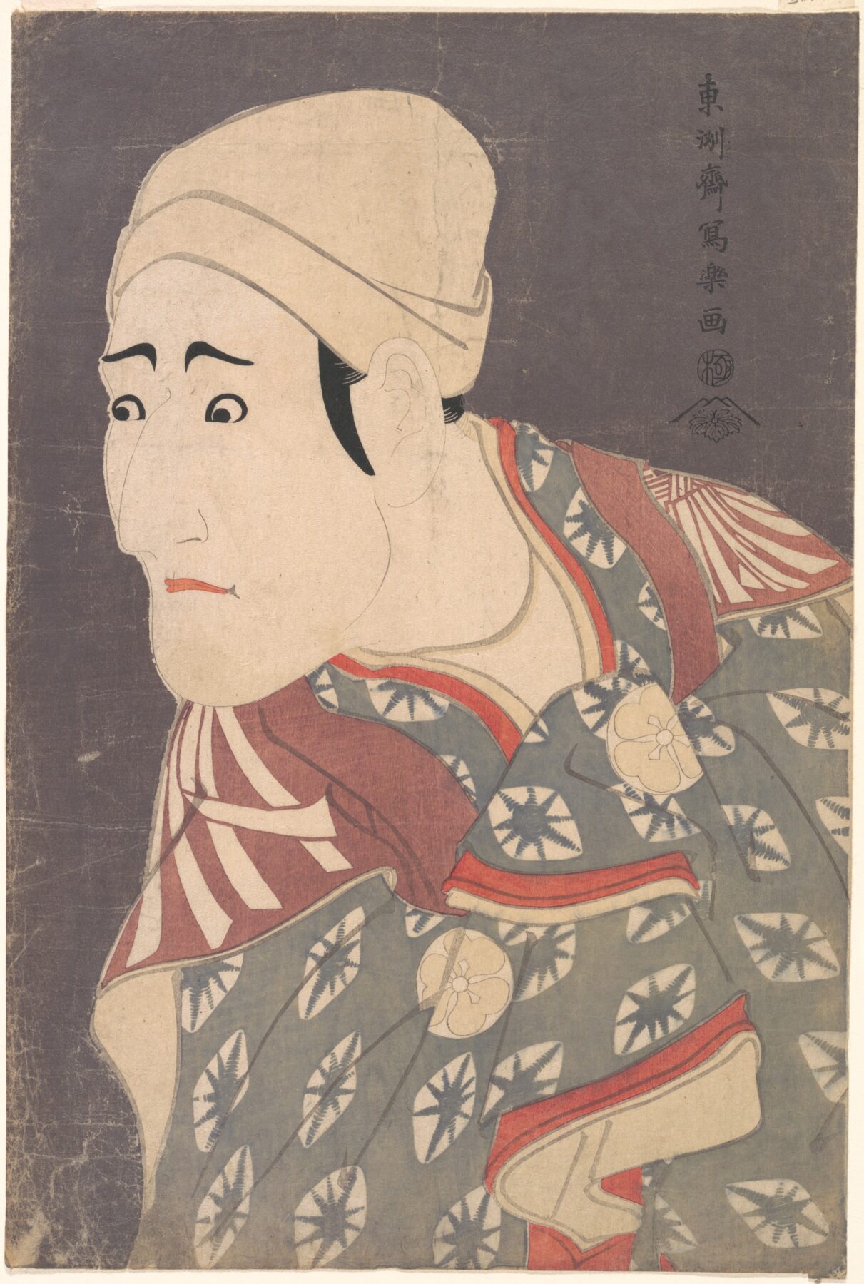 『八代目森田勘弥の駕籠舁鴬の治郎作』 東洲斎写楽 1794年 大判錦絵