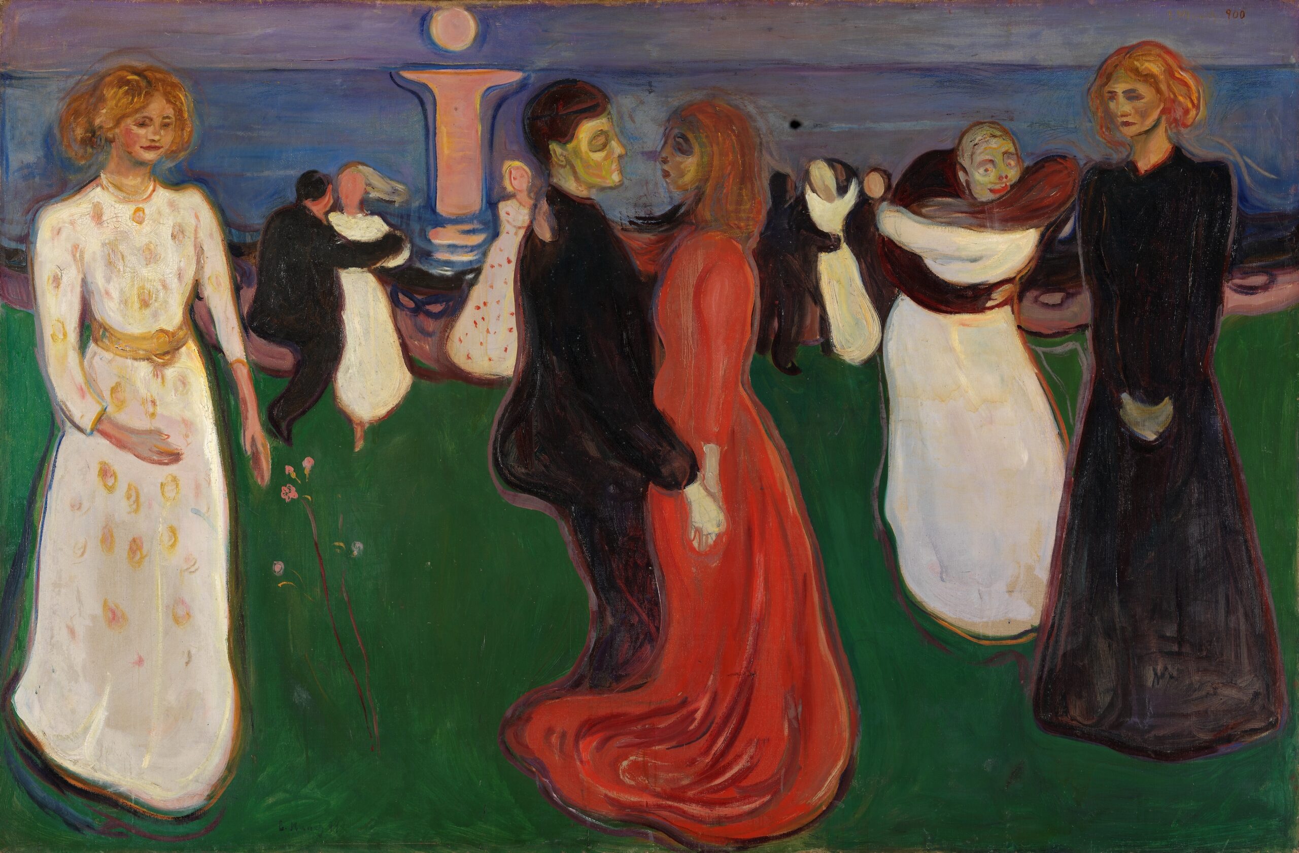『生命のダンス』エドヴァルド・ムンク 1899–1900年 油彩・キャンバス 125×191cm ノルウェー国立美術館所蔵