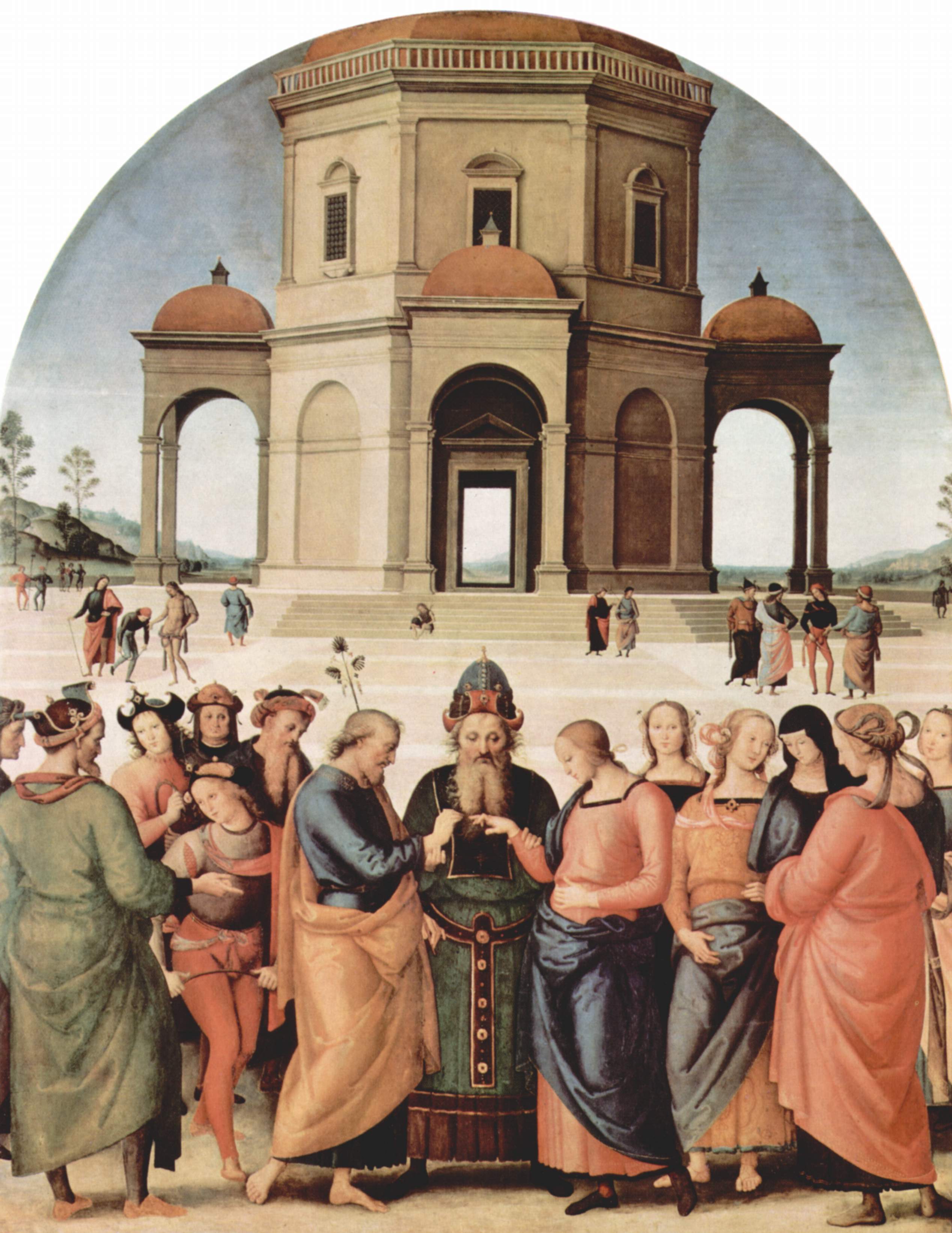 『聖母の婚礼』　ペルジーノ　1503～1504年頃　油彩・板　234×185cm　カーン美術館所蔵